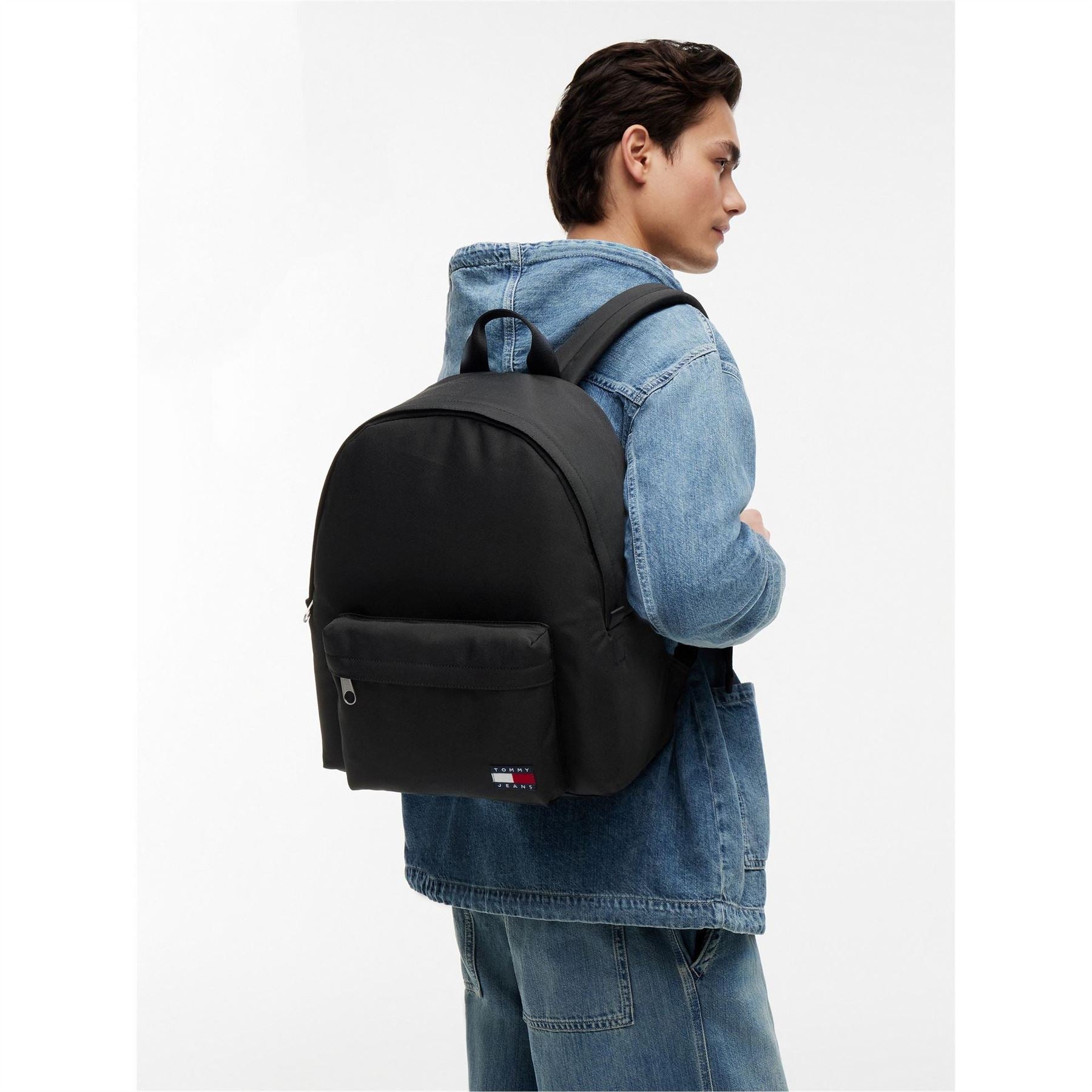 Tommy Jeans Daily Rectangle Shape Backpack Silver-Tone Hardware