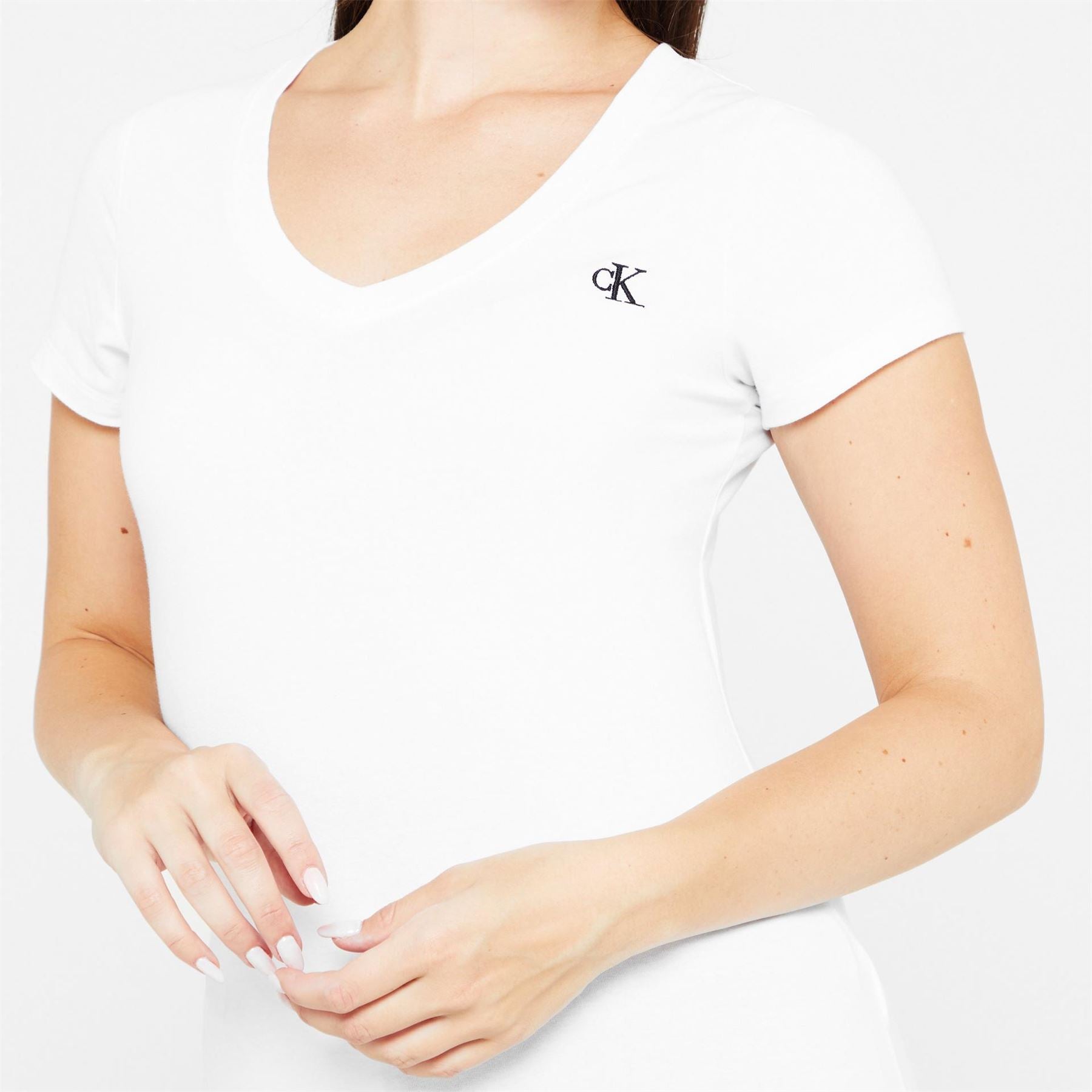 Calvin Klein Jeans Stretch V Neck T-Shirt