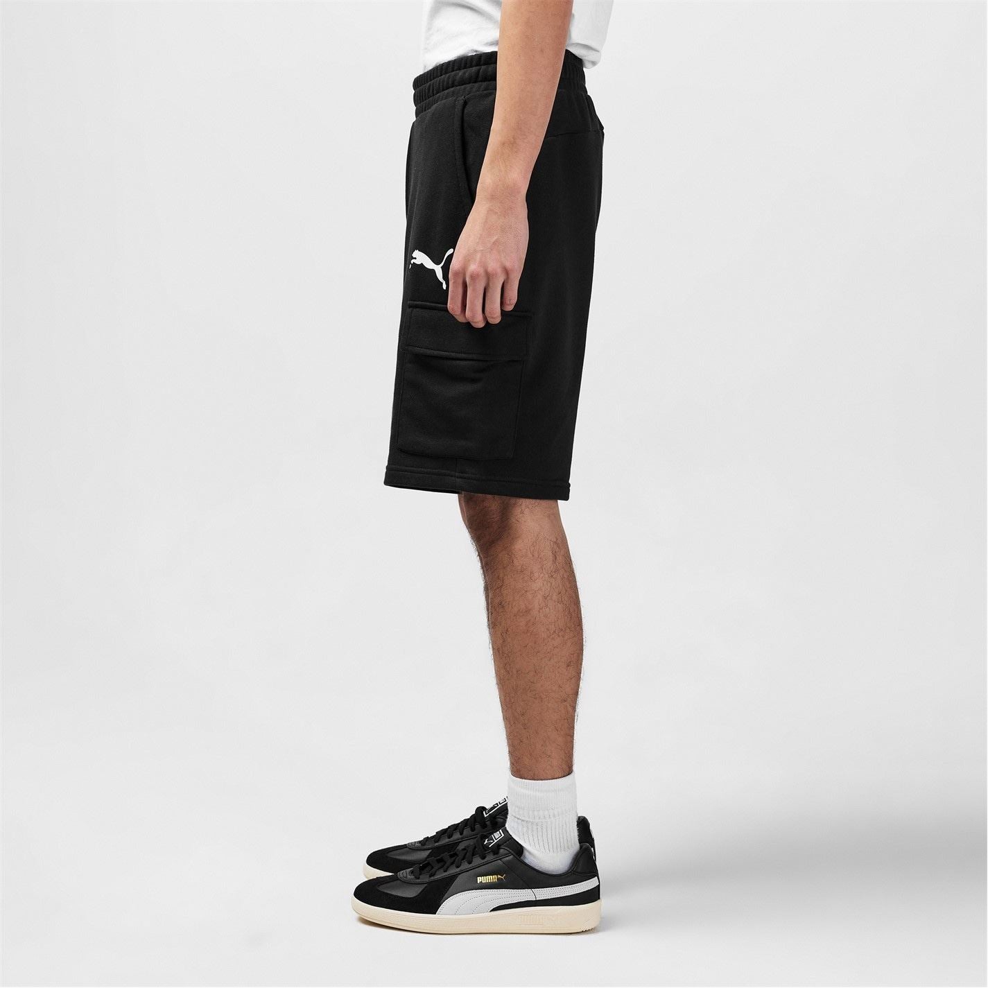 Puma Logo Print Cargo Shorts
