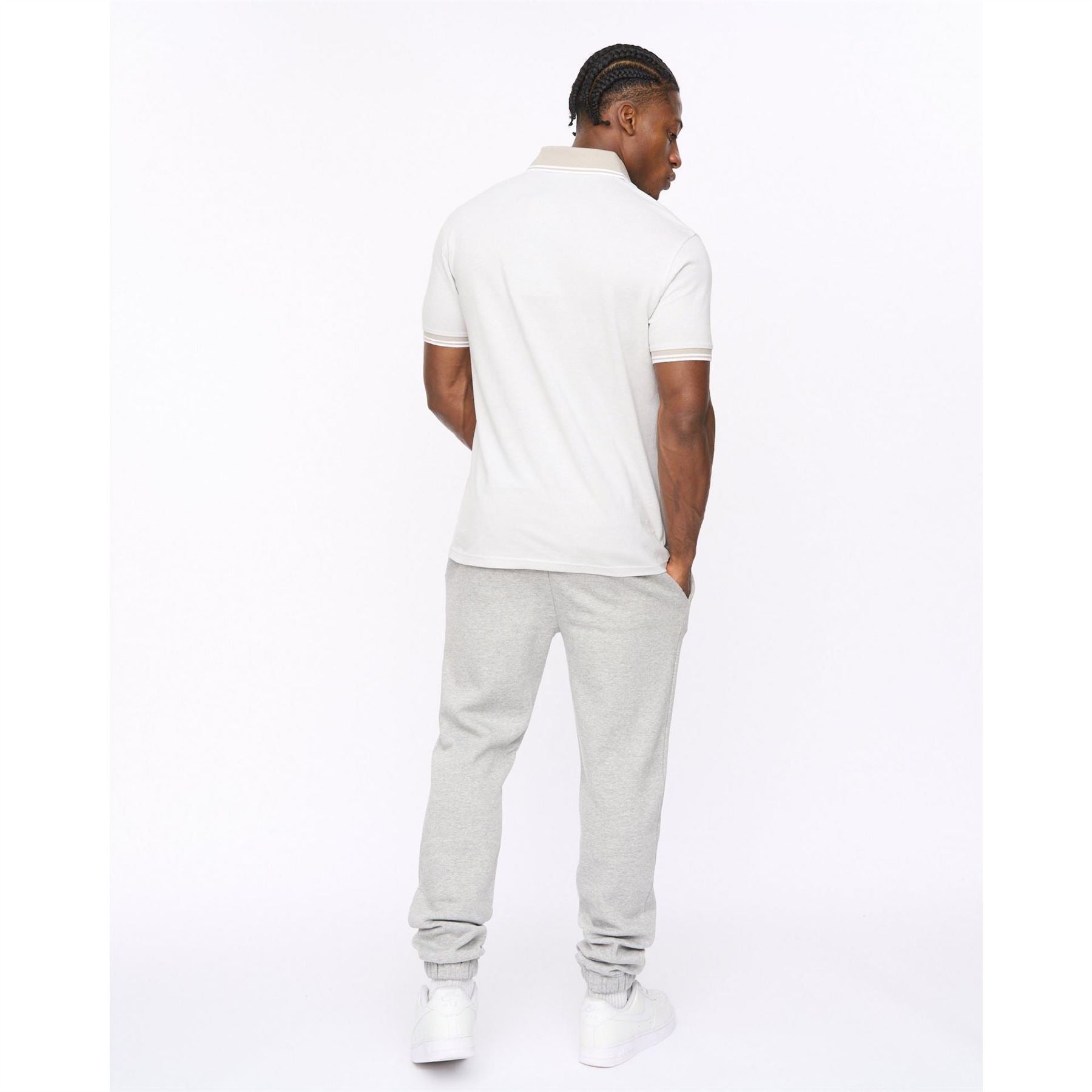 Crosshatch Preece Bold Logo Collared Neck Short Sleeve Polo Shirt