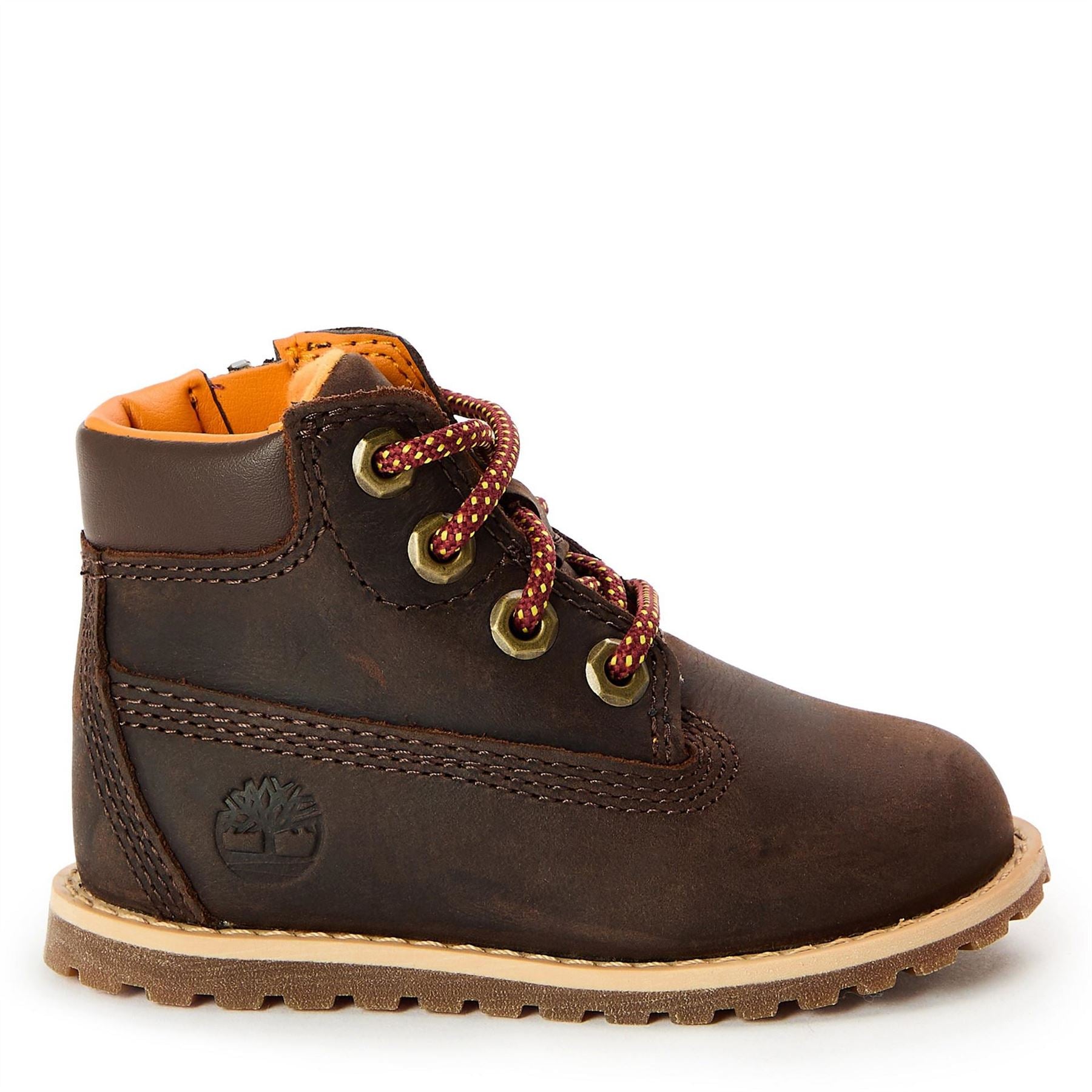 Timberland Kids Mid Lace Up With Zip Flat Ankle Boots