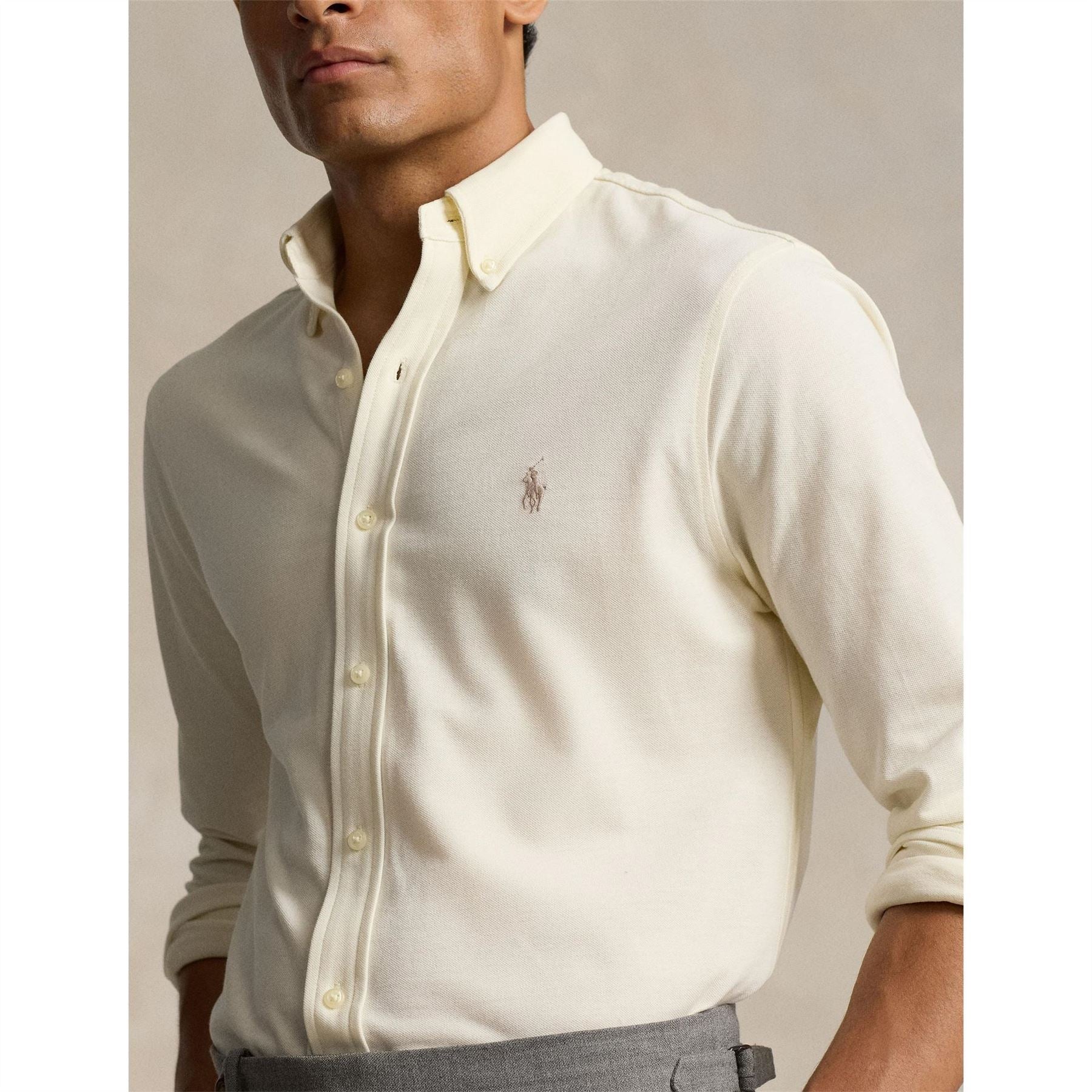 Polo Ralph Lauren Slim Fit Button Down Plain Shirt