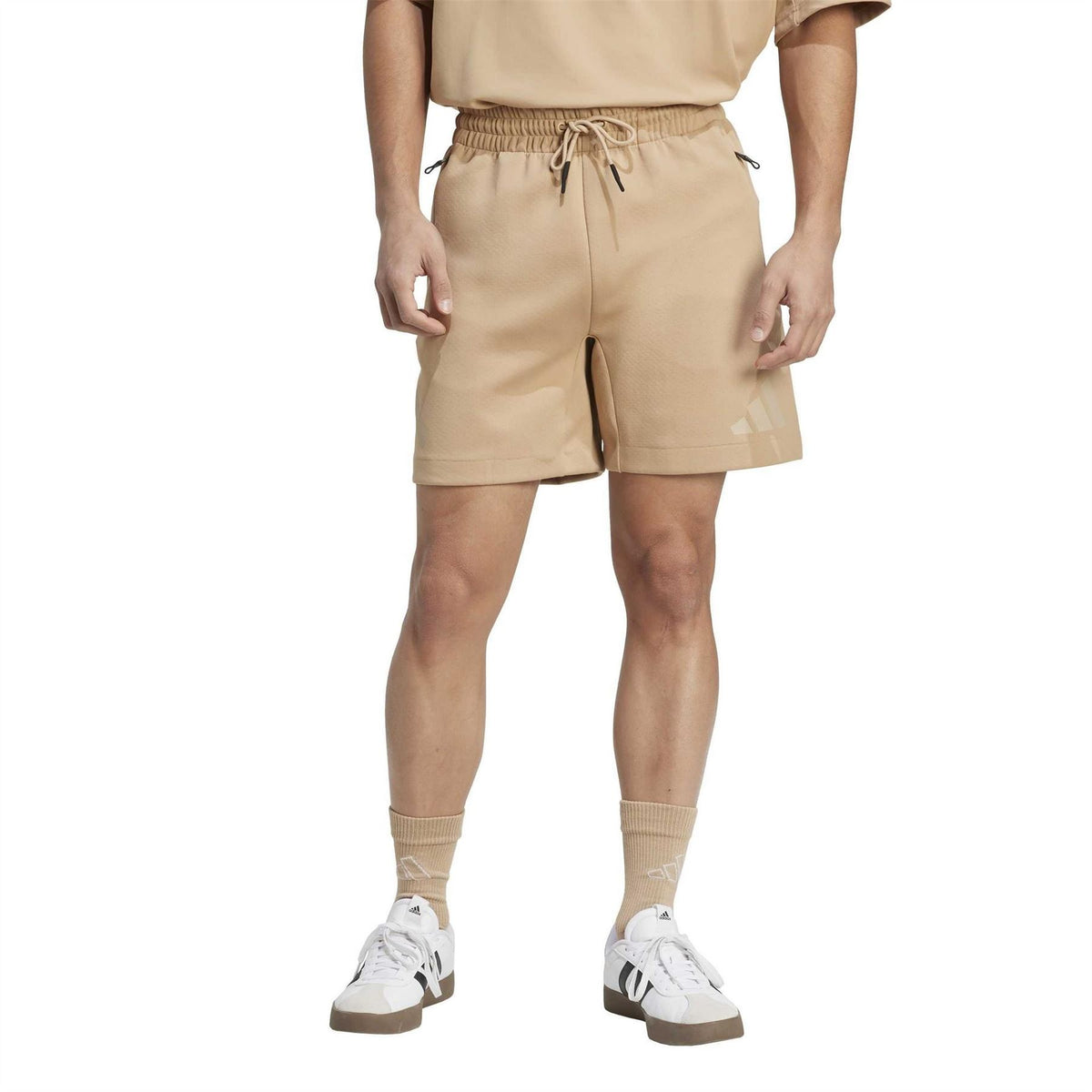 adidas Z.N.E. Solid Bermuda Shorts with Elasticated Waistband