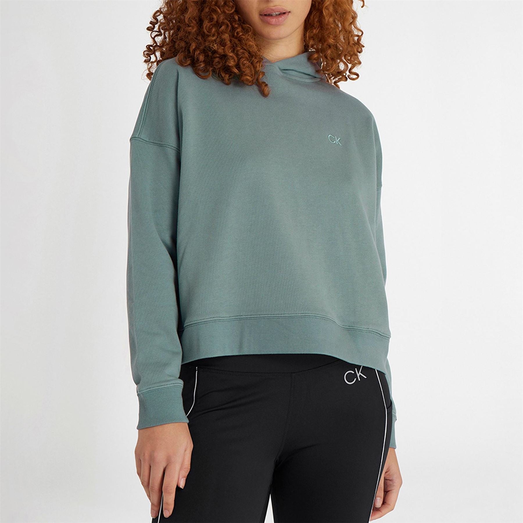 Calvin Klein Golf Cropped Relaxed Fit Drop Shoulder Hoodie