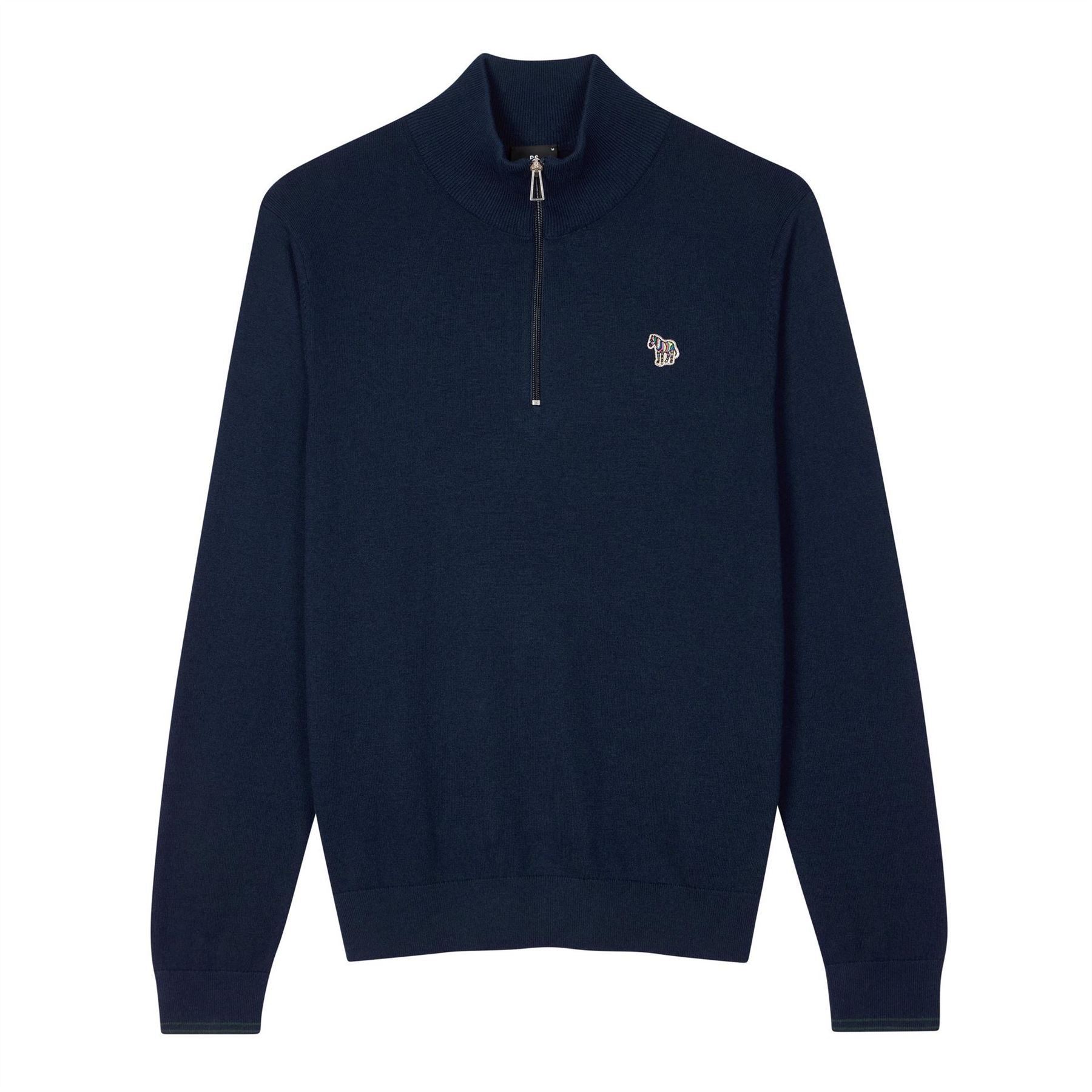 PS Paul Smith Logo Quarter Zip Sweater