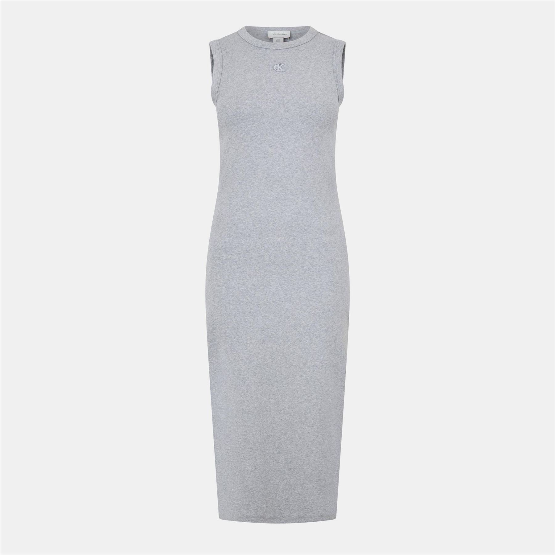 Calvin Klein Jeans Midi Crew Neck Bodycon Dress