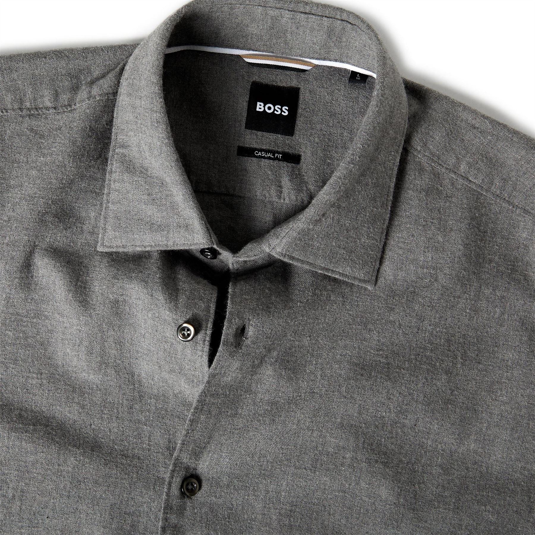 Boss Regular Fit Point Collar Long Sleeve Oxford Shirt