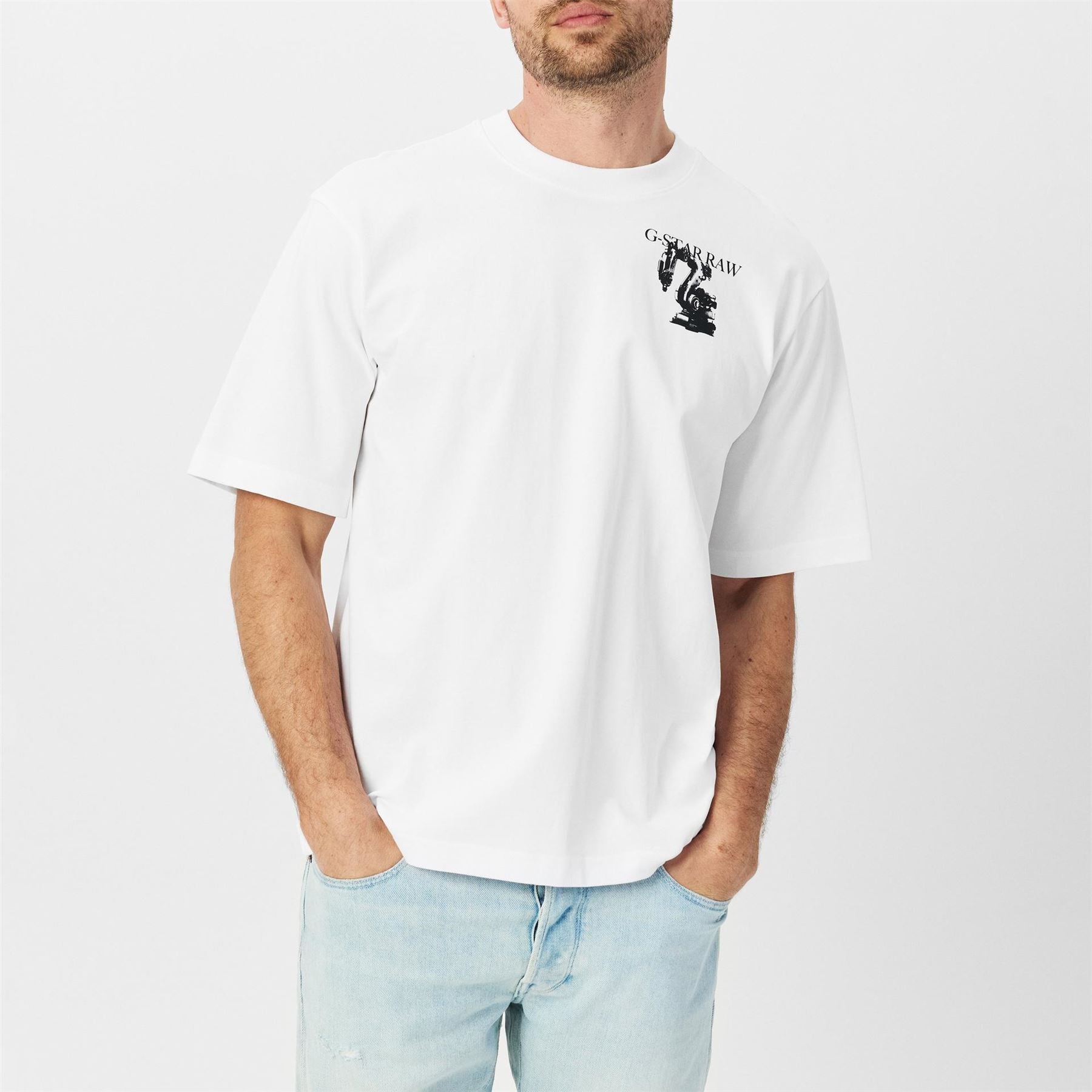 G Star Industrial Regular Fit Crew Neck T-Shirt