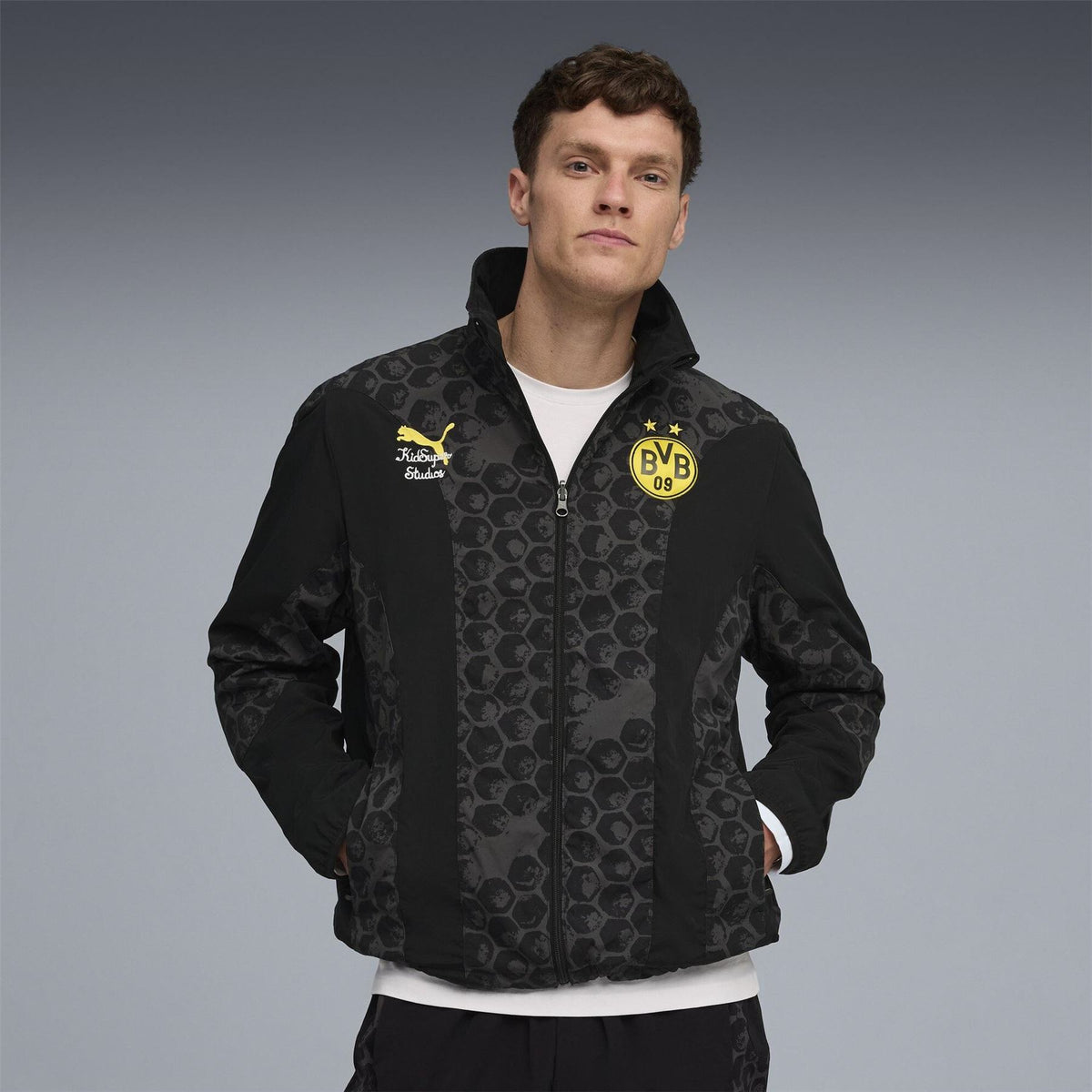 Puma Borussia Dortmund Licensed Rain Anorak Jacket
