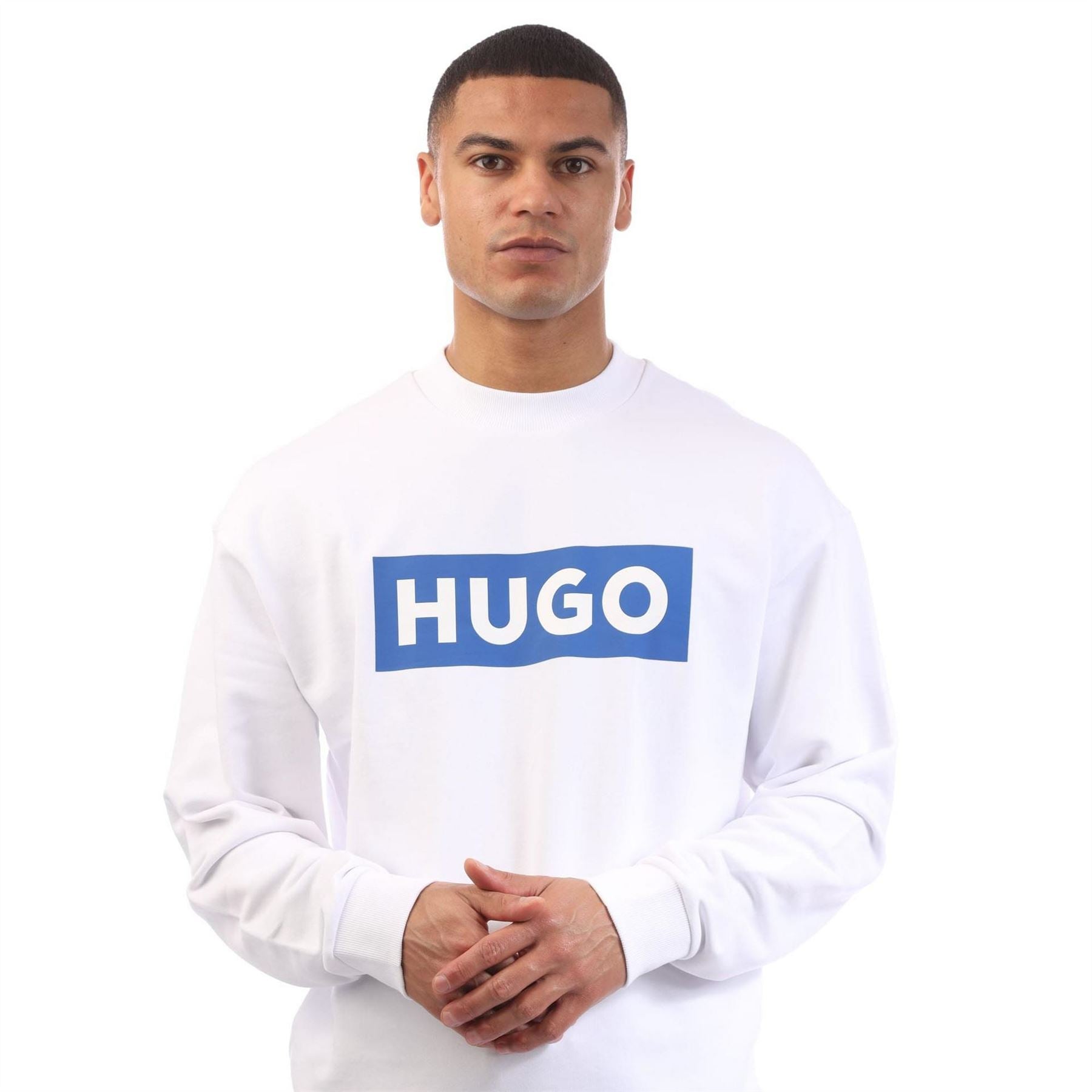 Hugo Logo Print Crewneck Sweatshirt