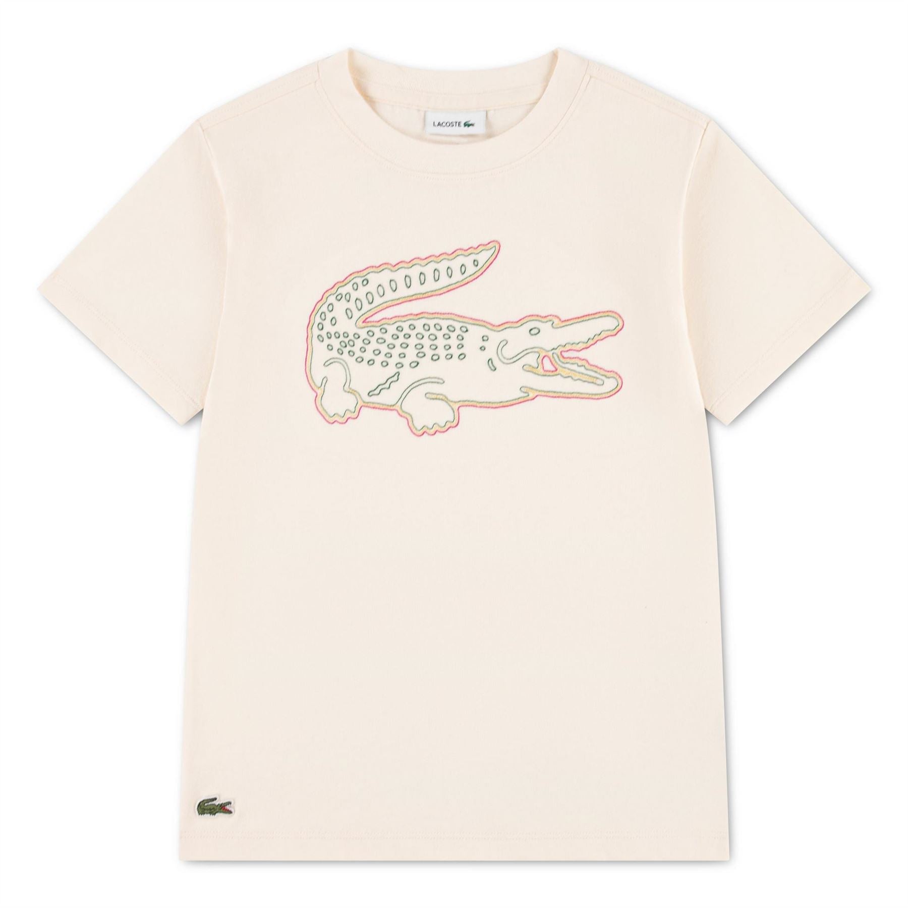 Lacoste Graphic Cotton Short Sleeve Crew Neck T-Shirt