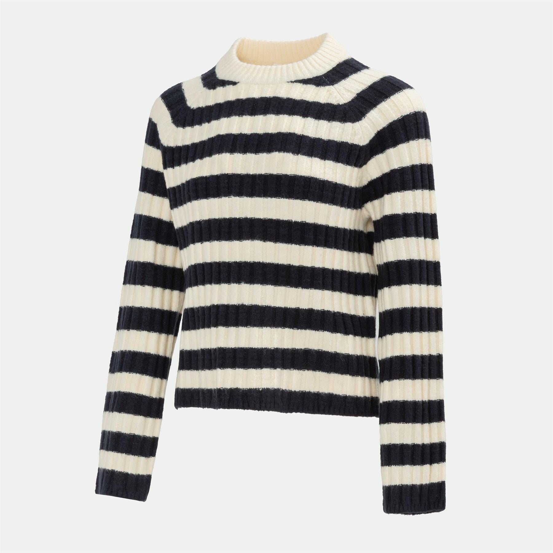 Miso Stripe Jumper Women Open Hem