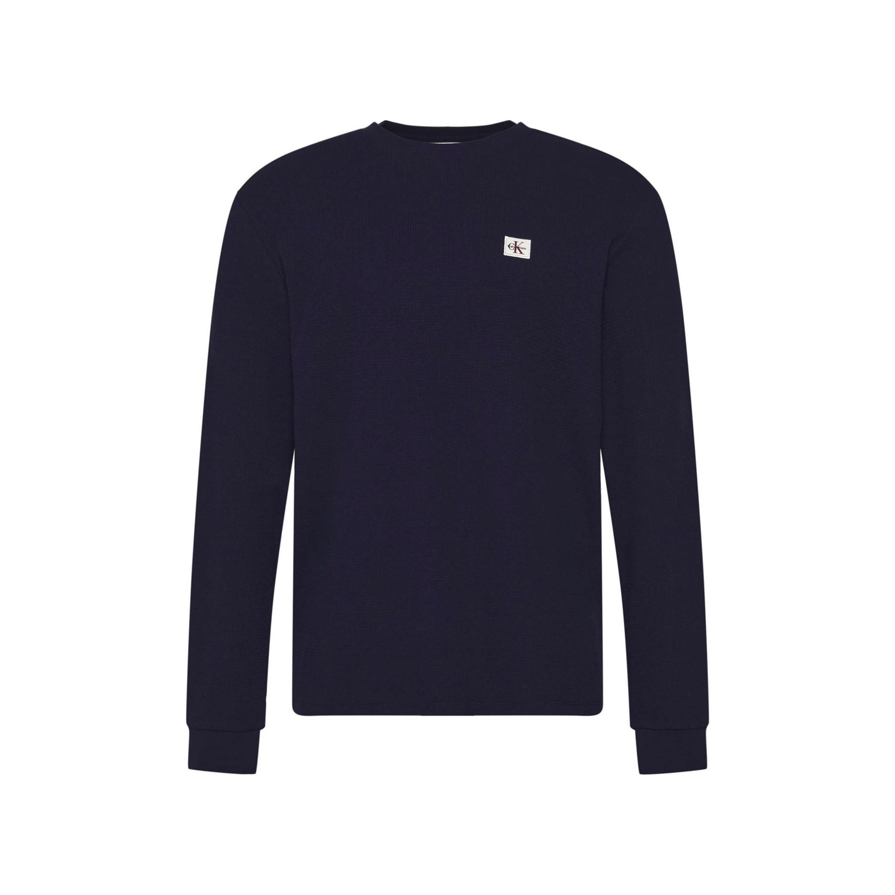 Calvin Klein Jeans Waffle Long Sleeve Crew Neck T-Shirt