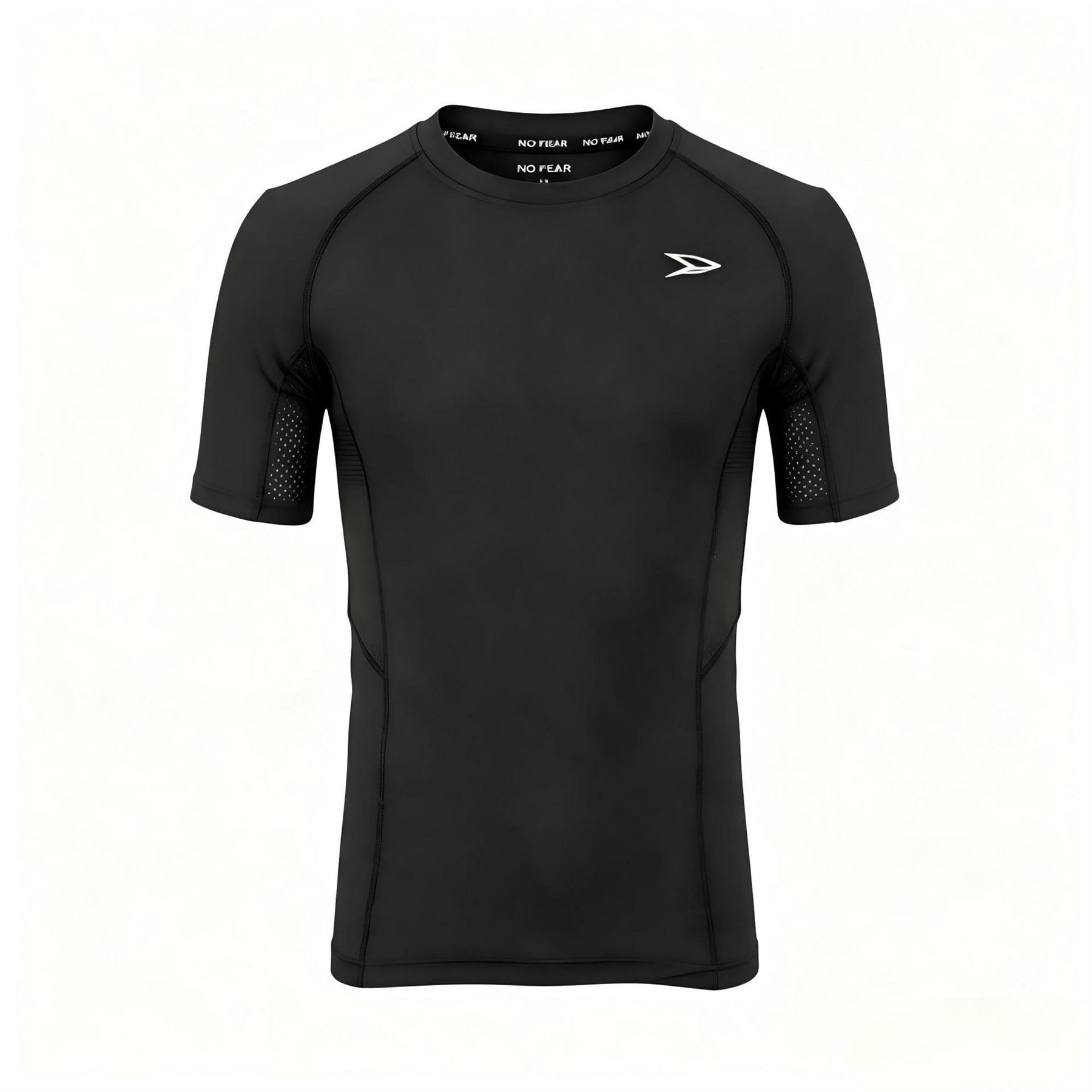 No Fear Mens Raglan Compression Tee