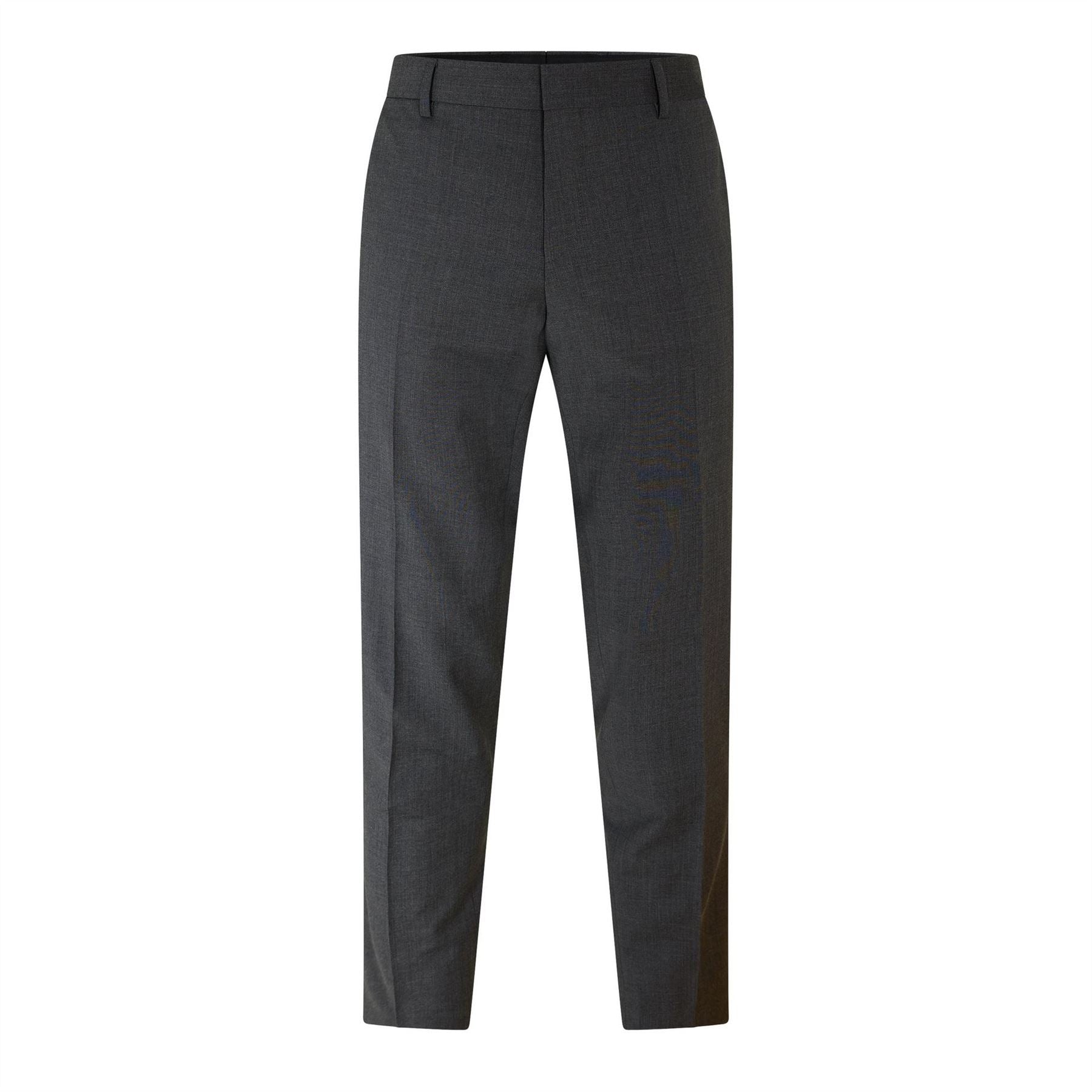 Boss Genius Solid Patterned Straight Leg Trousers