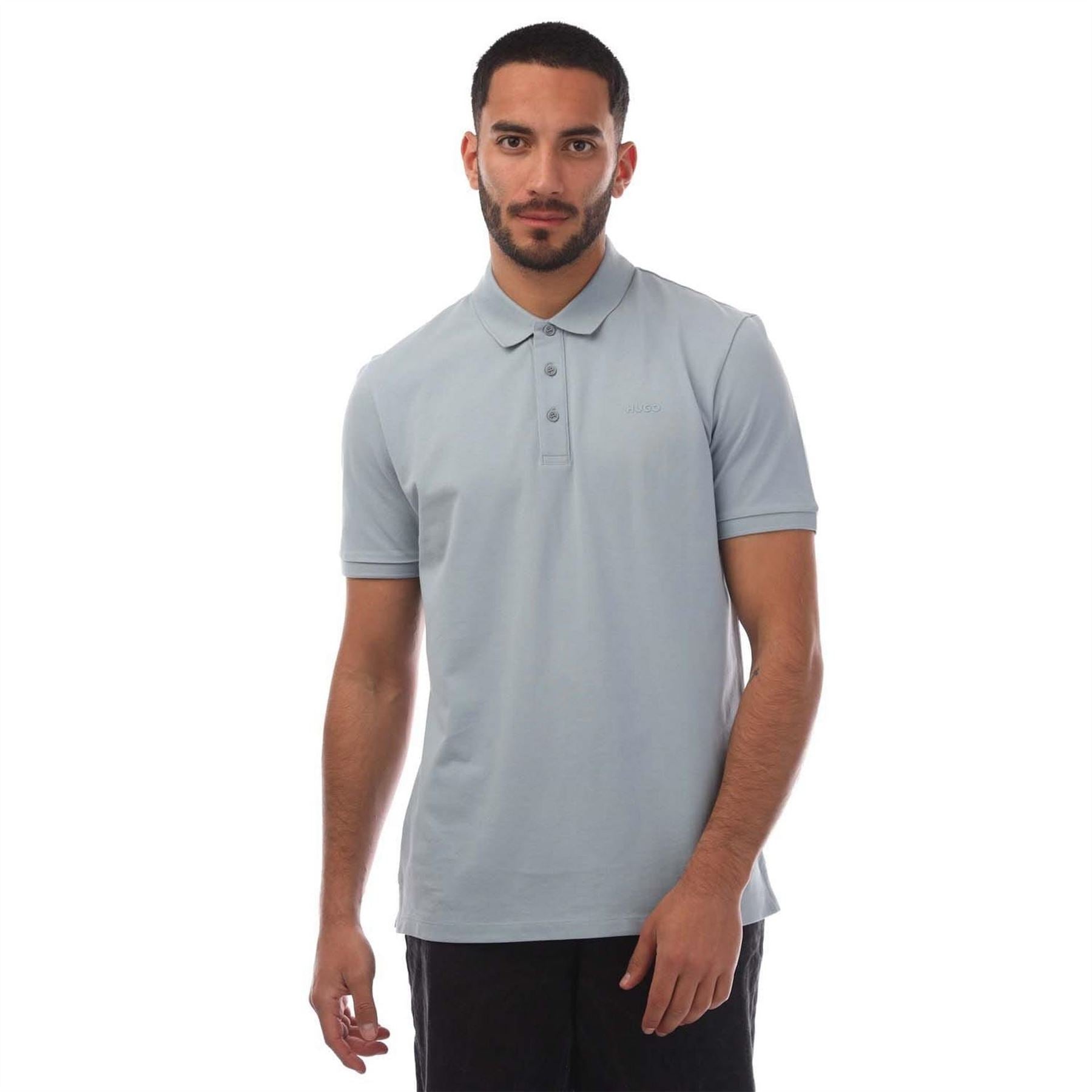 Hugo Logo Print Polo Shirt