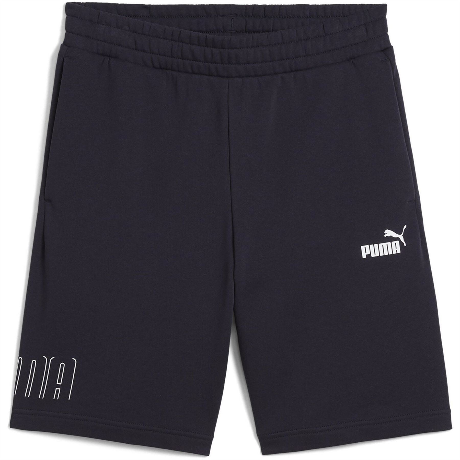 Puma Sport Lettering Jogger Shorts with Elasticated Waistband
