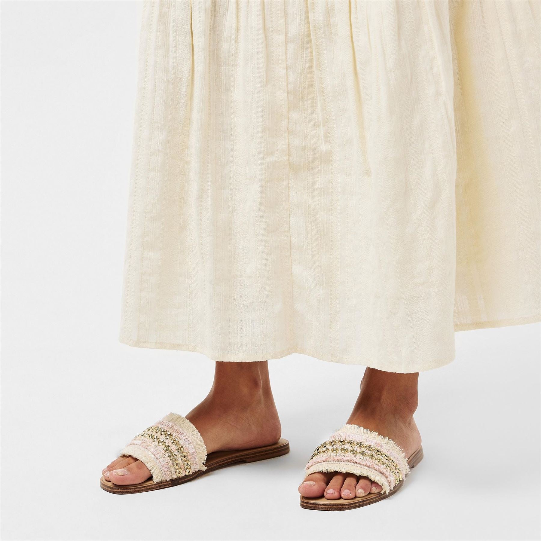 Aldo Flat Heel Open Toe Slide Sandals