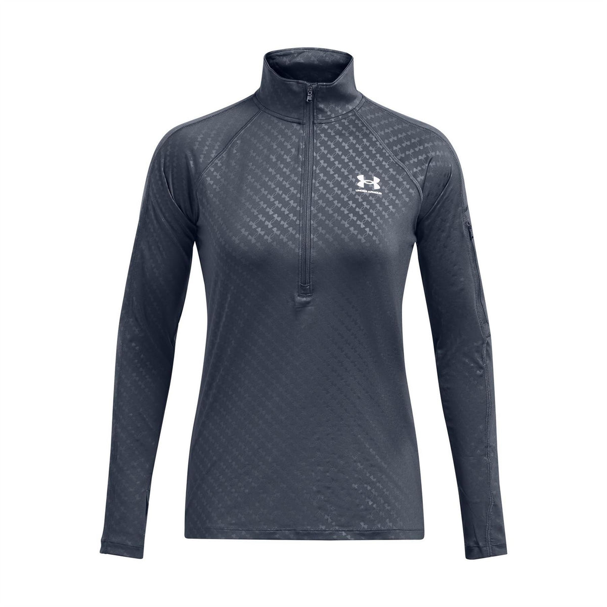 Under Armour Emboss 1 2 Zip Slim Fit Performance Tracksuit Top