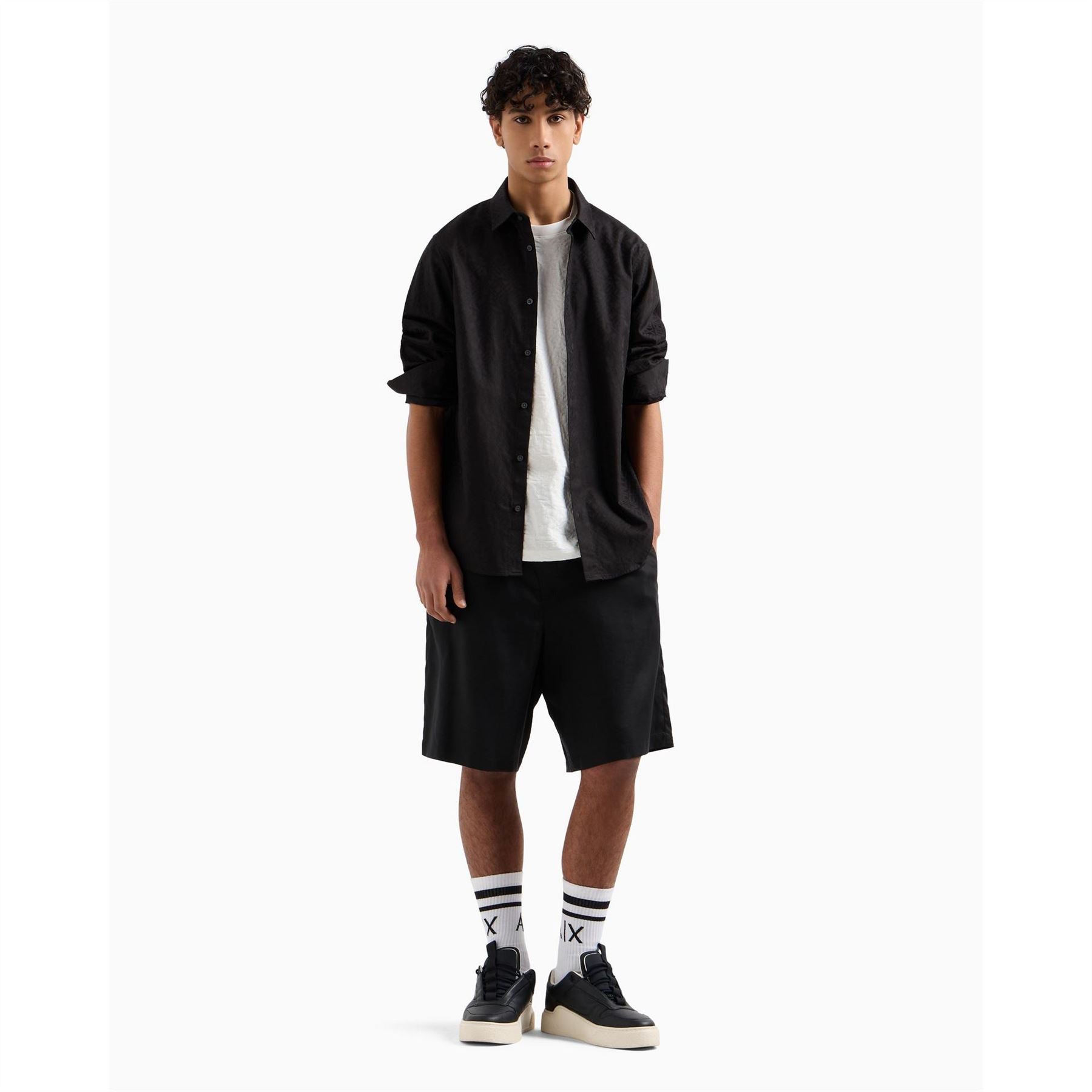 Armani Exchange Regular Fit Long Sleeve Shirt