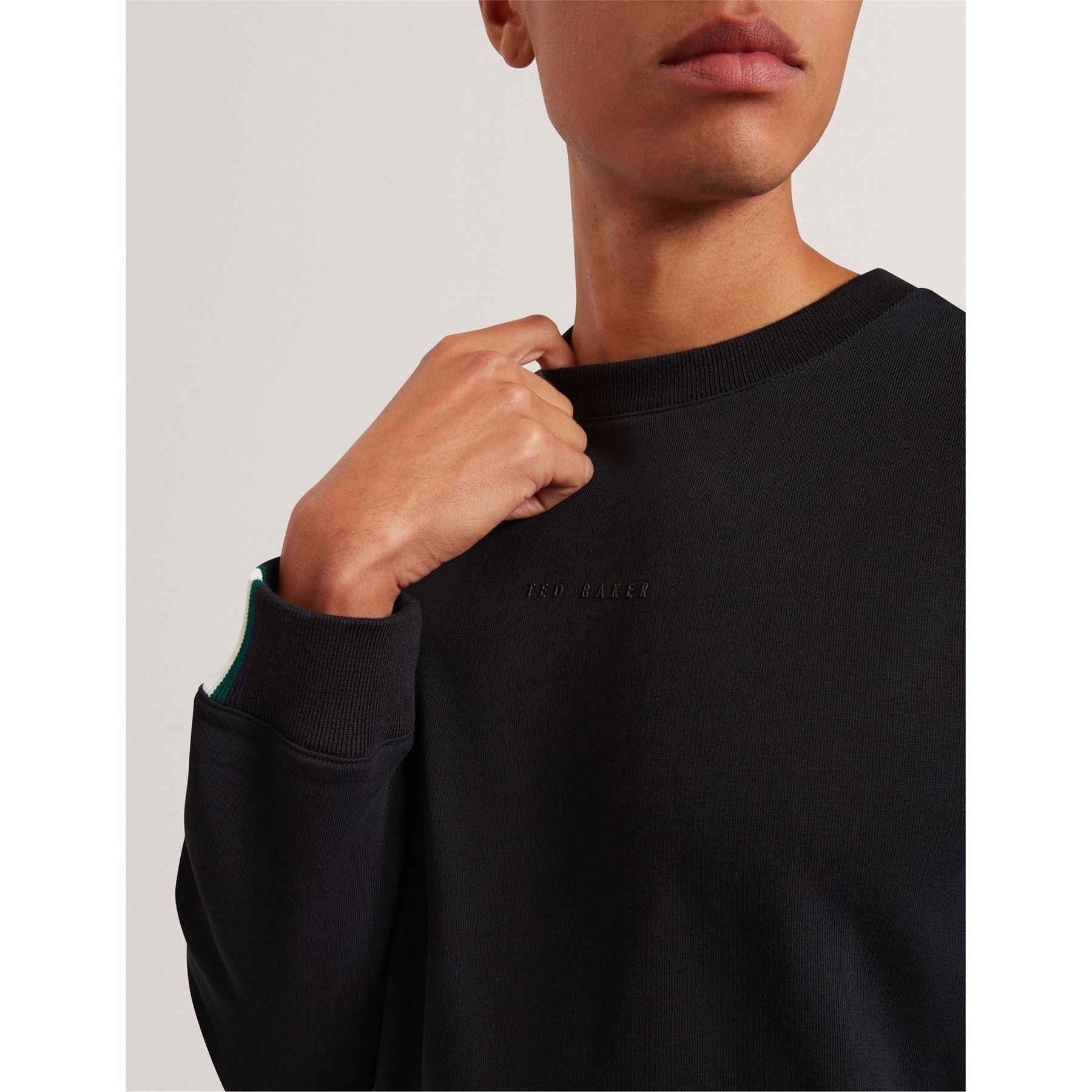Ted Baker Long Sleeve Crew Neck Jersey Athletic Top
