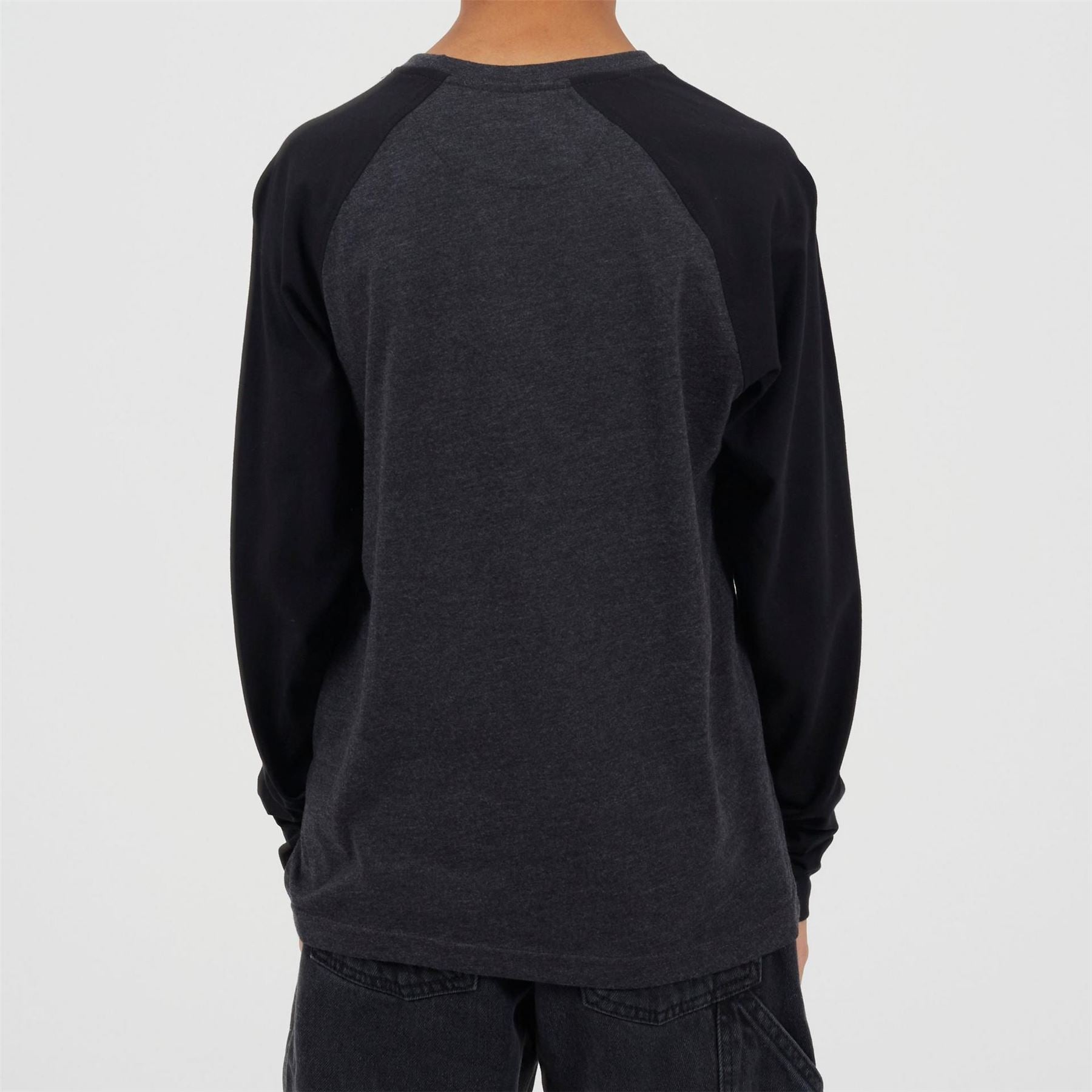 Brave Soul Boys Long Sleeve Crew Neck Tee With Contrast Raglan Sleeves