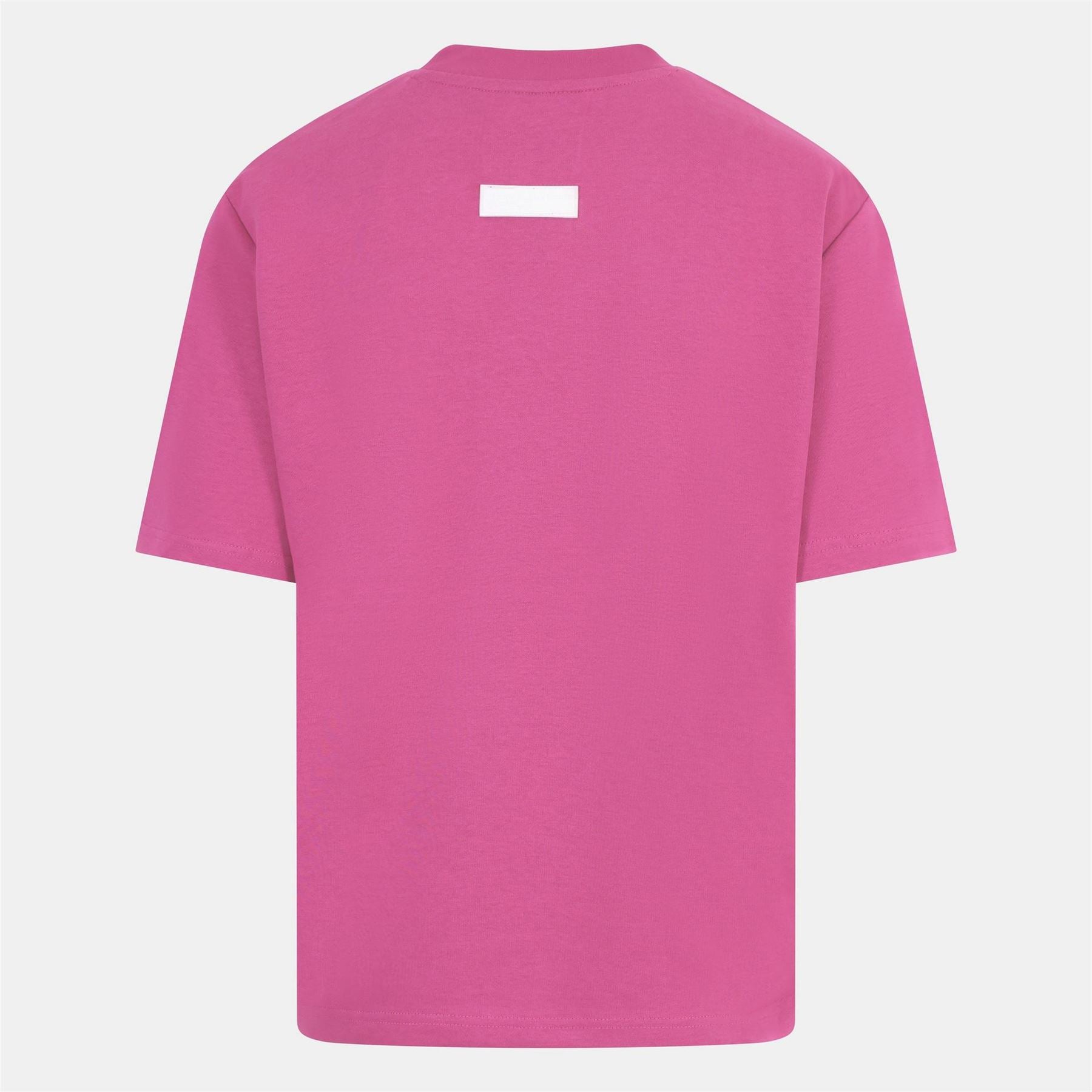 Blank Essentials Lettering Crew Neck Ribbed Collar Short Sleeve Boyfriend T-Shirt