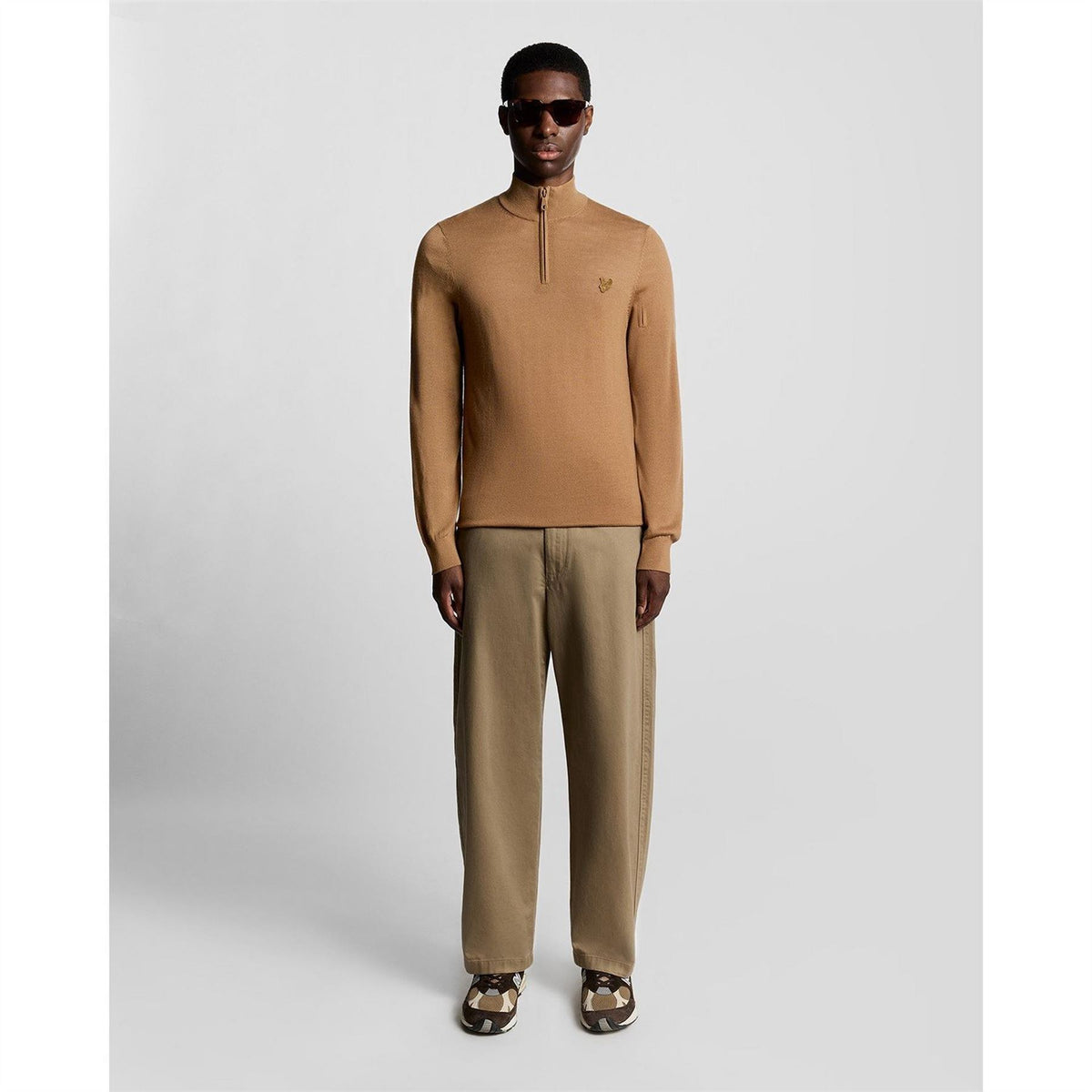 Lyle and Scott Quarter Zip Knitted Jumper