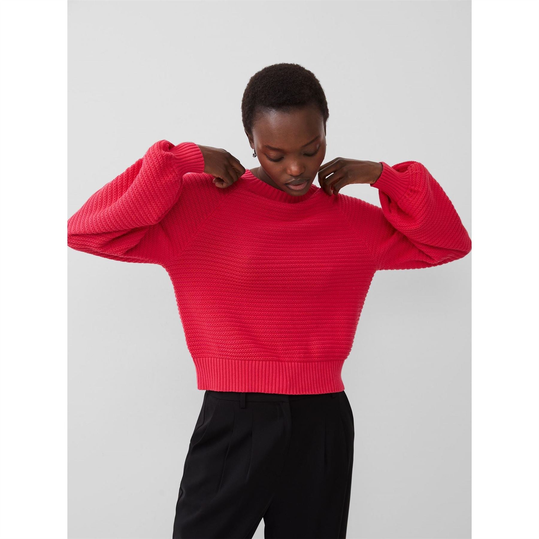 French Connection Lily Crew Neck Relaxed Fit Sweater