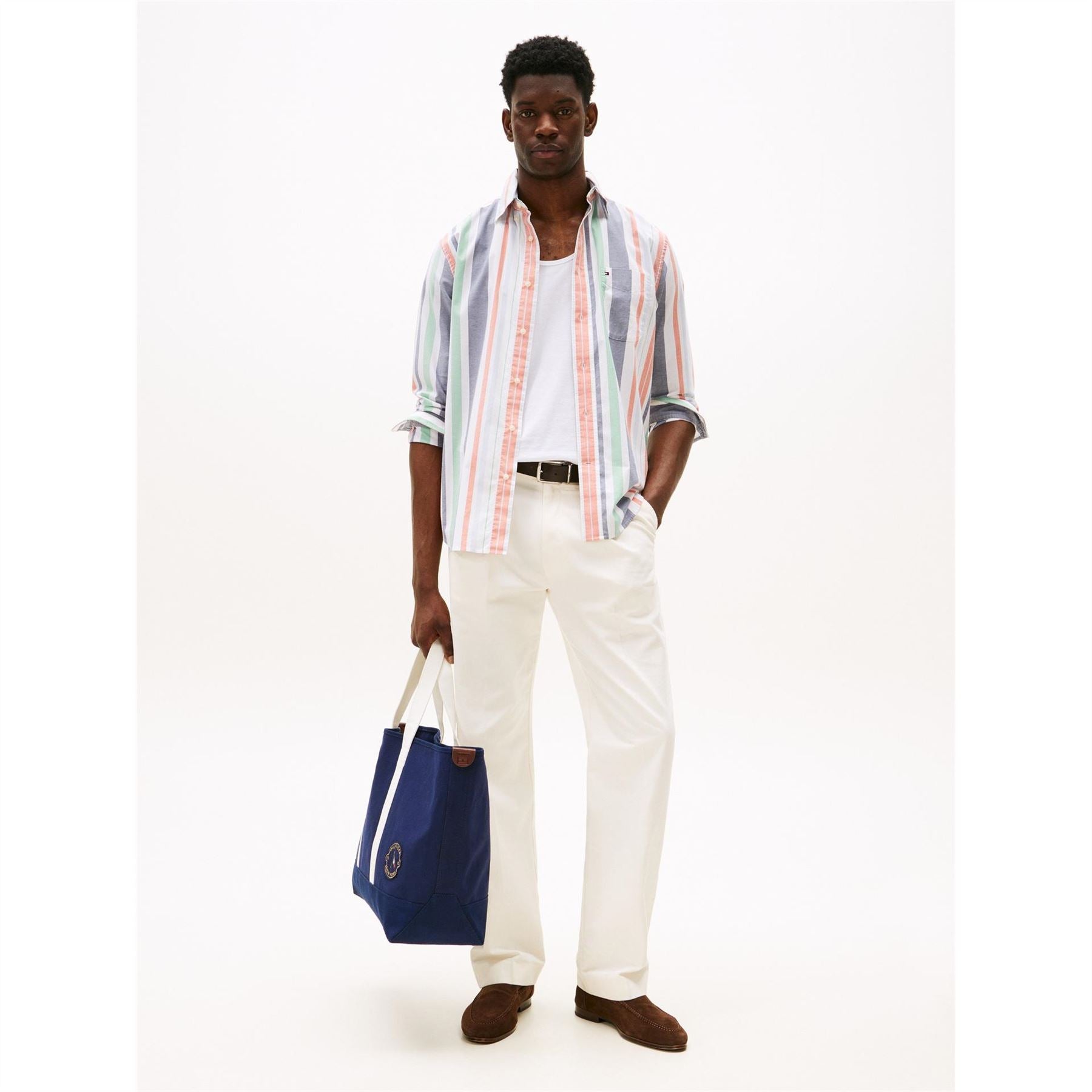 Tommy Hilfiger Regatta Stripe Long Sleeve Patterned Shirt