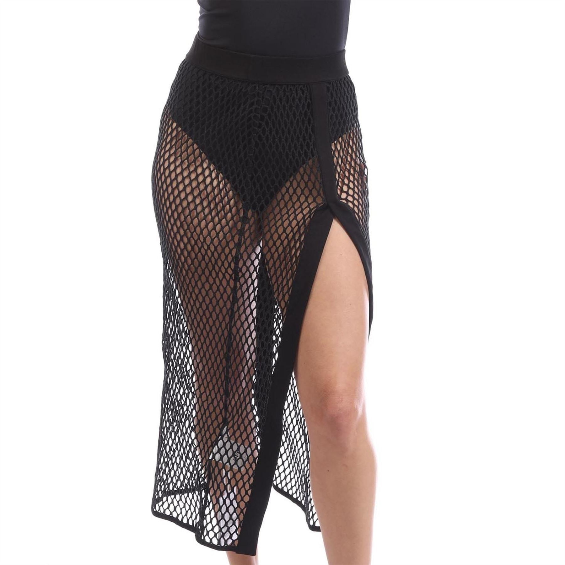 Off White Mesh Skirt