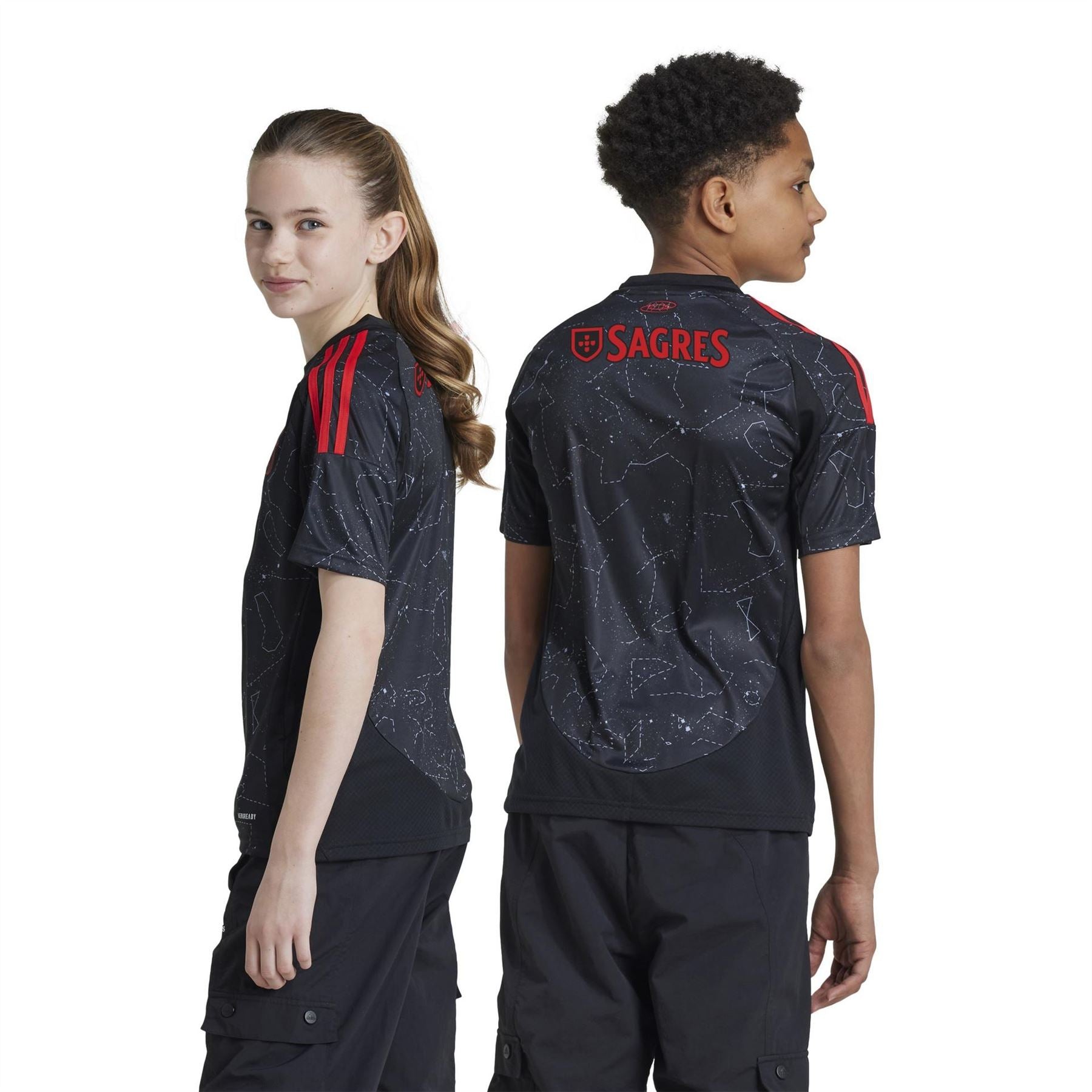 adidas Kids Jersey Crew Neck Short Sleeve T-Shirt