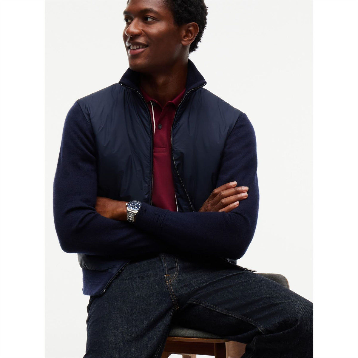 Tommy Hilfiger Ny Hybrid Long Sleeve Bomber Jacket