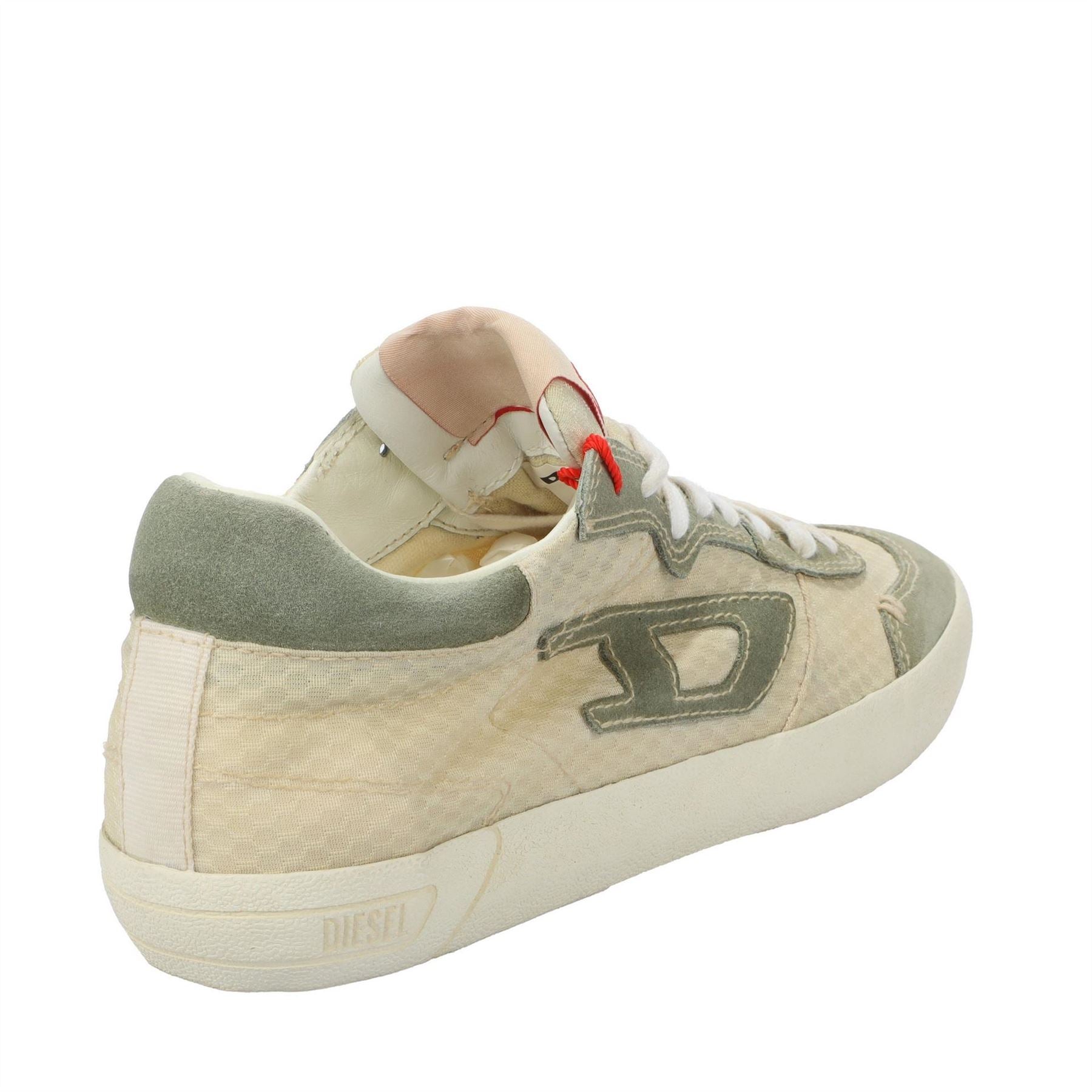 Diesel Leroji Low Top Snake Skin Textured Sneakers