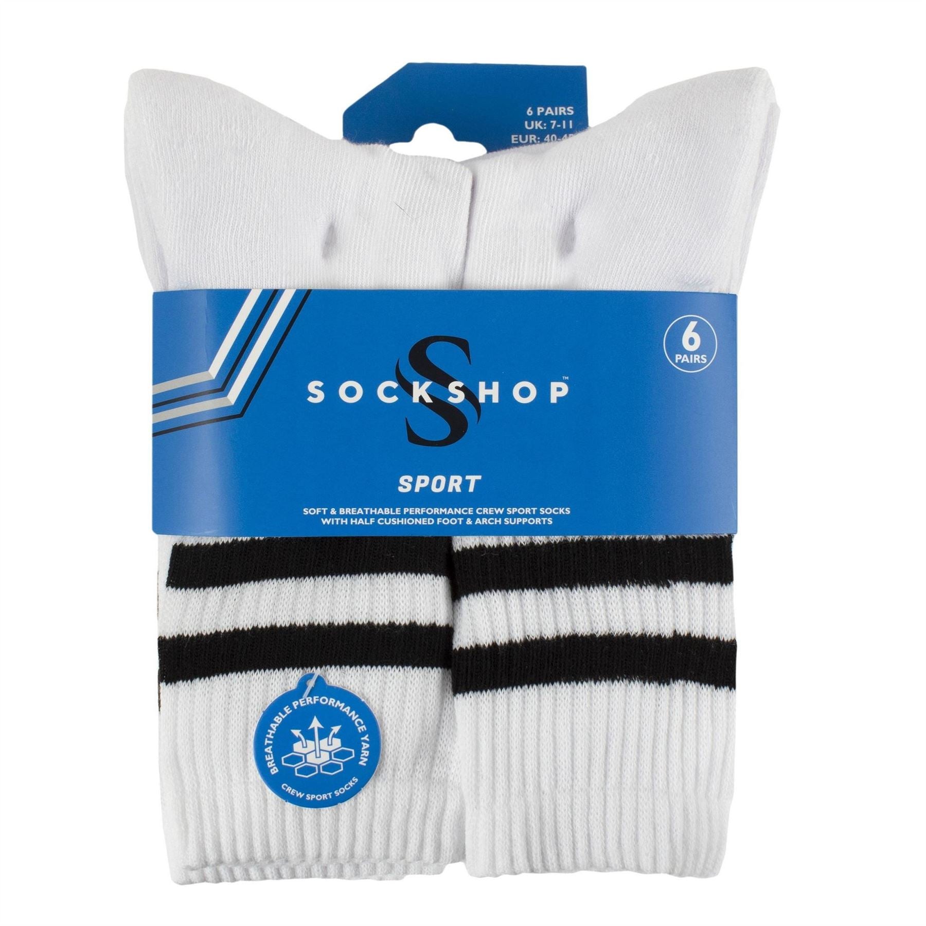 Sockshop Sport Pack Crew Socks