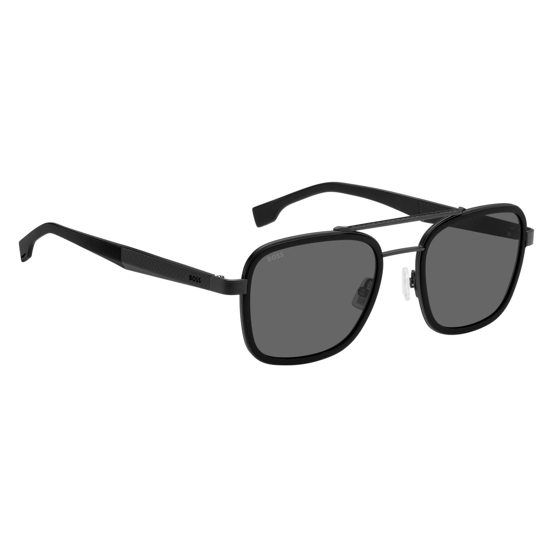 Boss Double Bridge Round Sunglasses