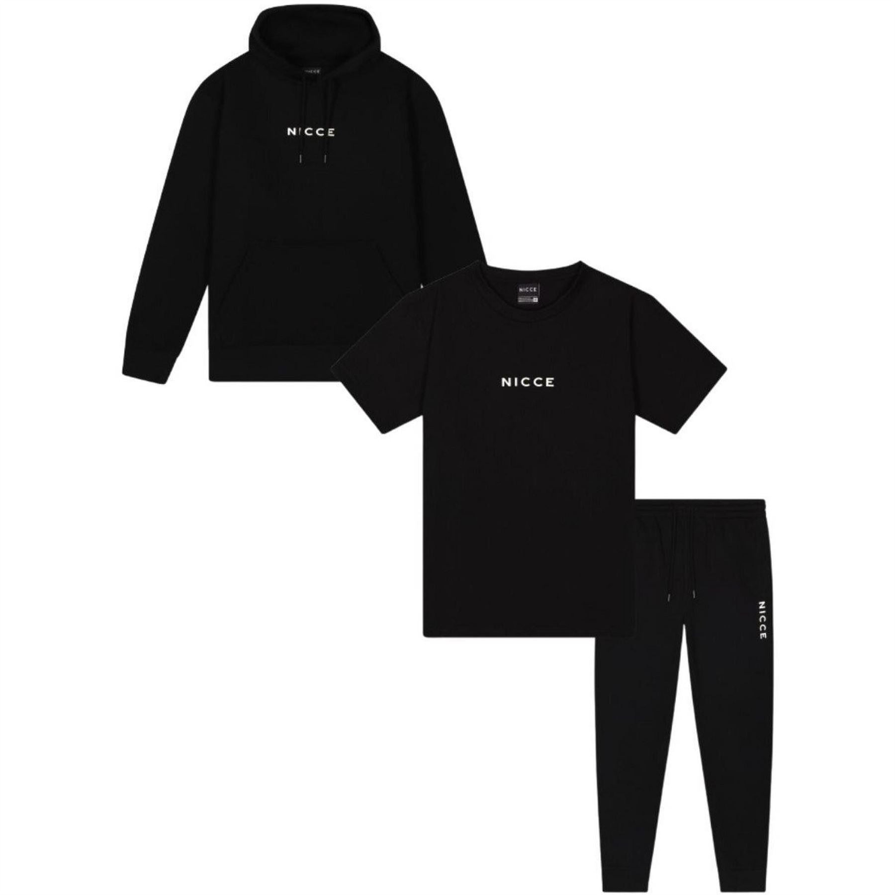 Nicce Dean Hooded Neck Long Sleeve Sweatshirt 3 Pack