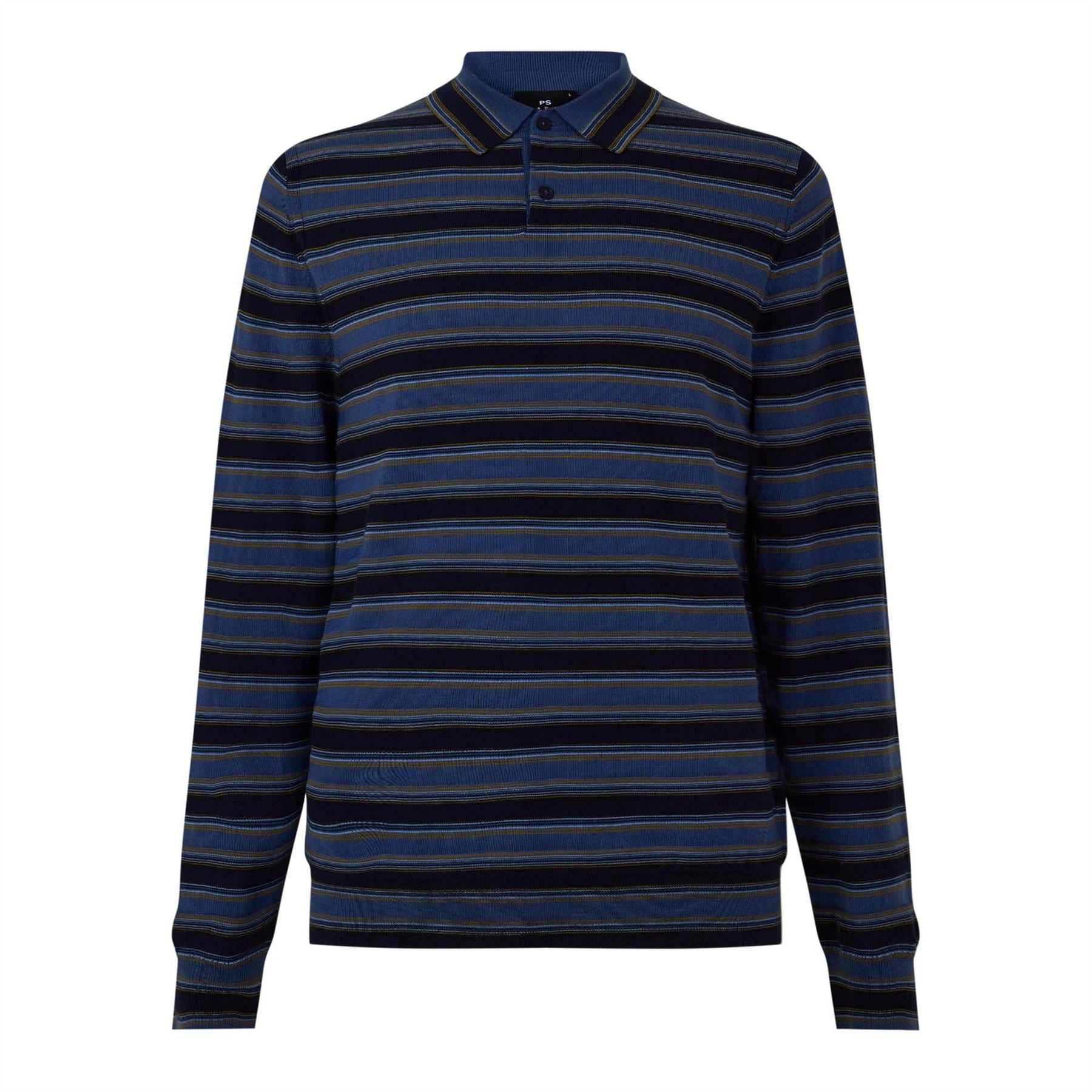 PS Paul Smith Stripe Ls Knt Pol