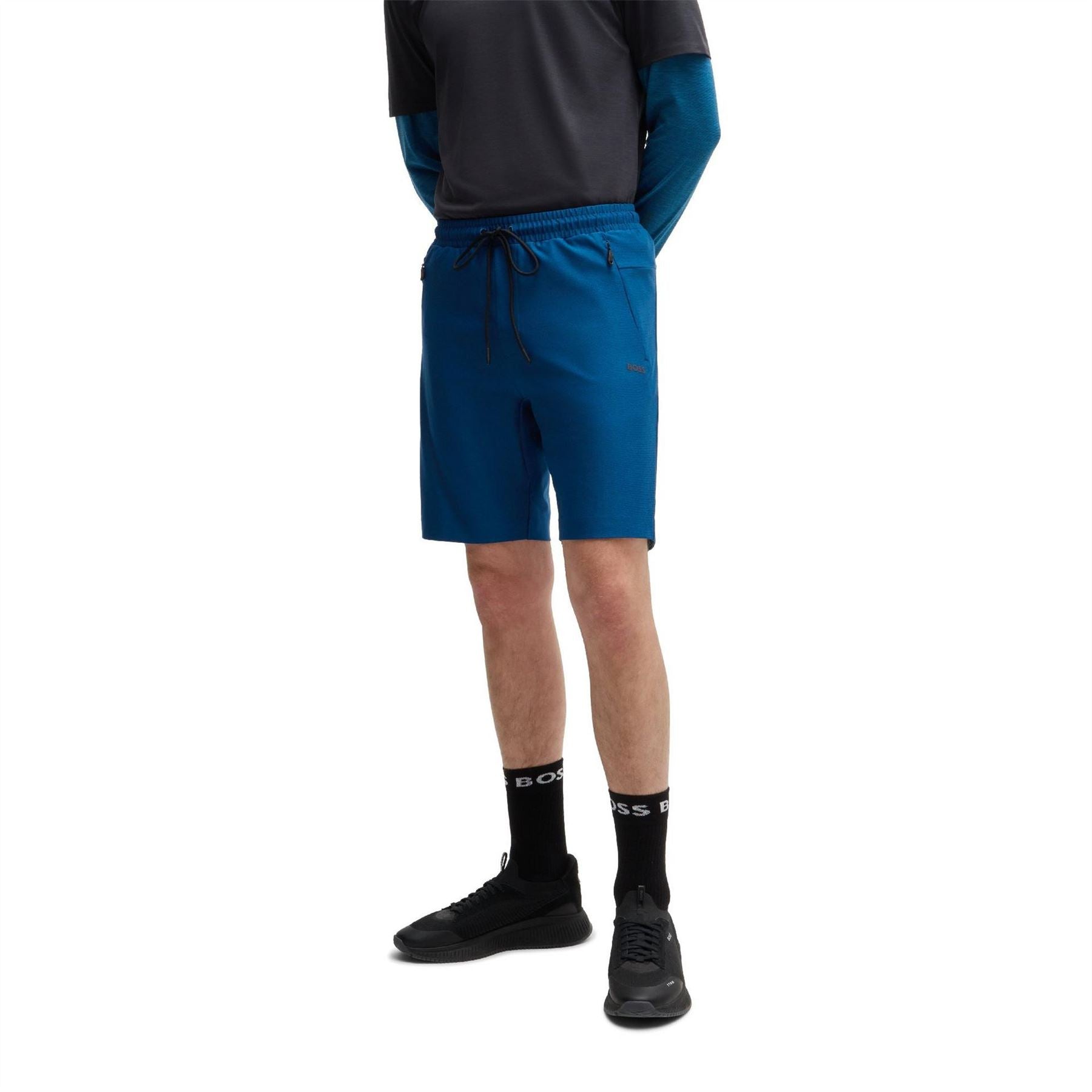 Boss Headlo Active Fleece Jogger Shorts
