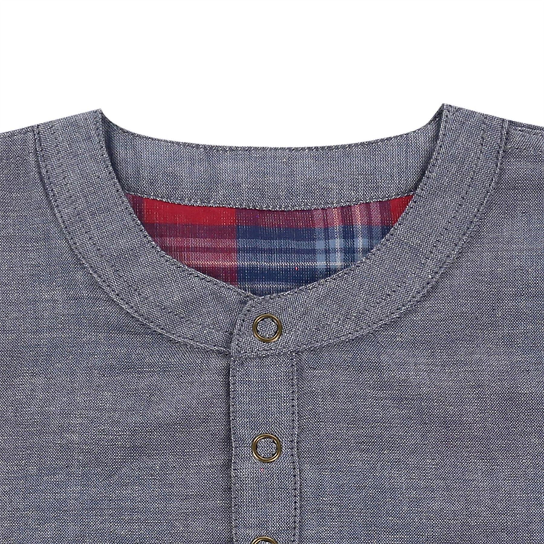 Lilly and Sid Reversible Short Sleeve Patterned Shirt