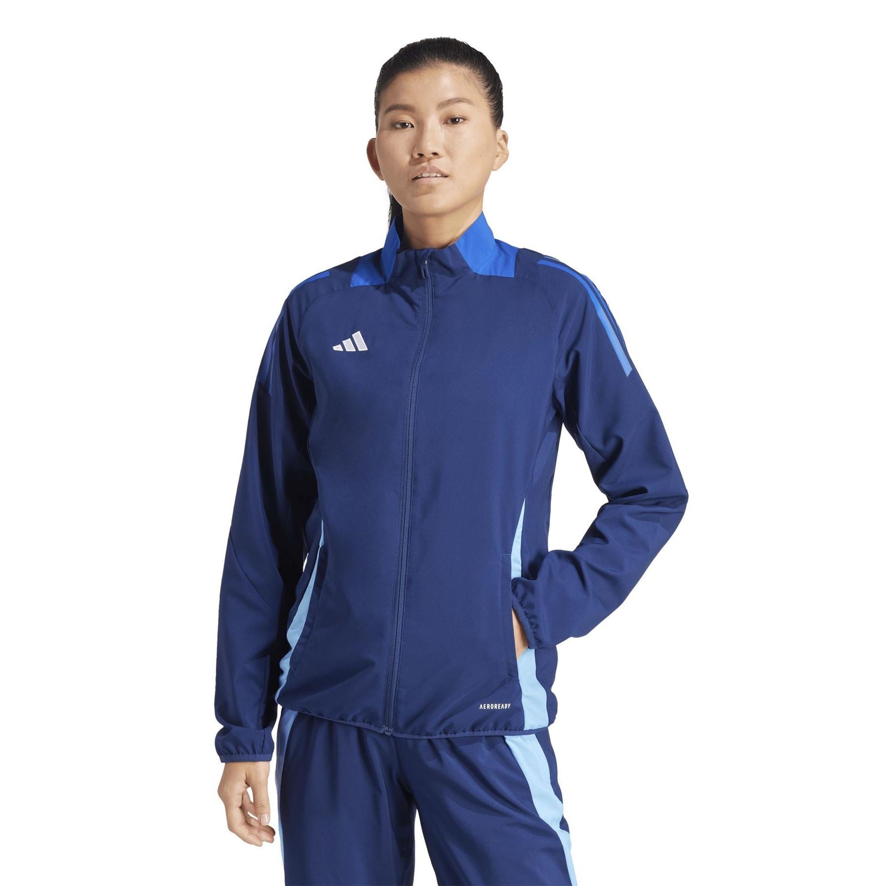 adidas Tiro24 Funnel Neck High Collar Long Sleeve Athletic Top