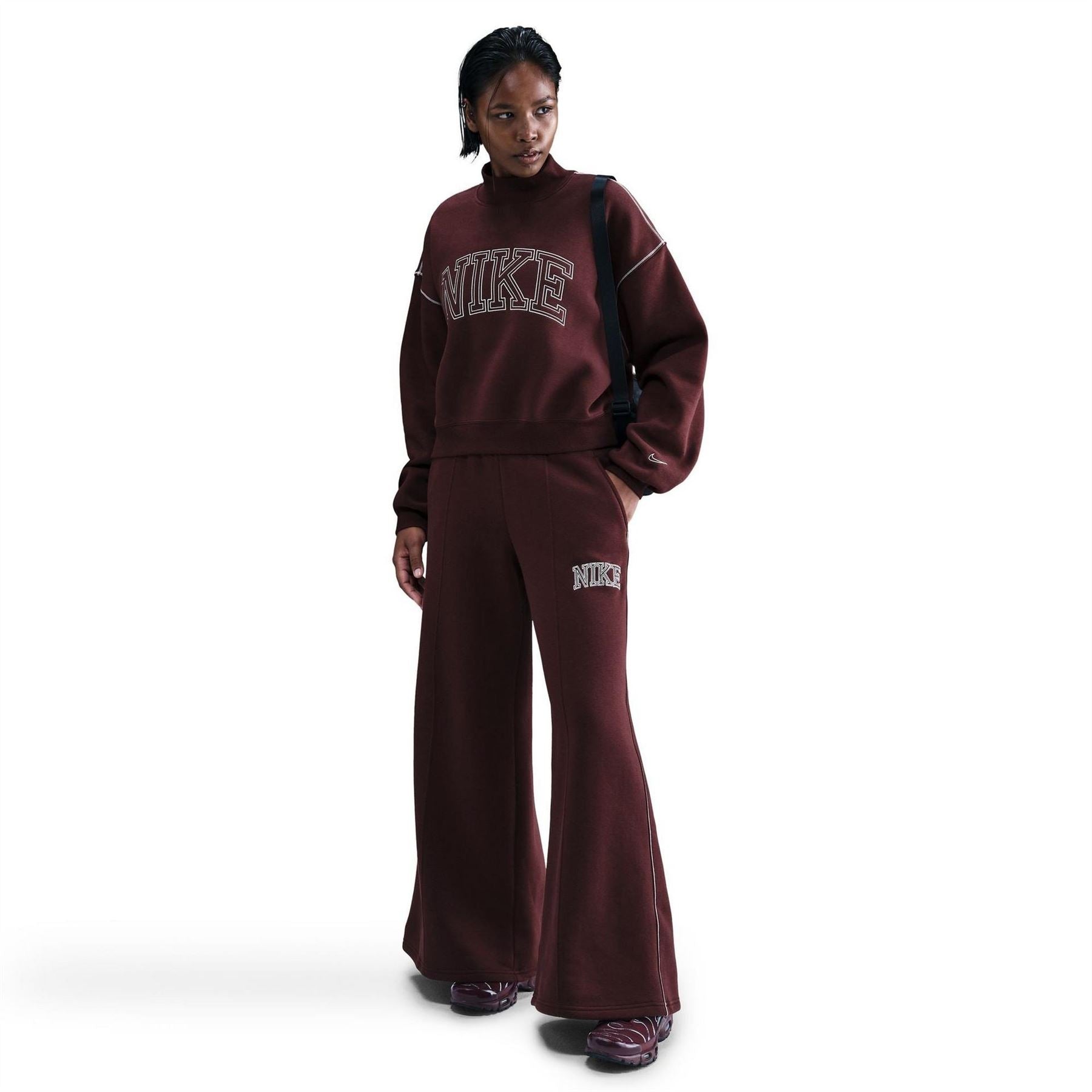 Nike Speed Mock Neck High Collar Long Sleeve Sweatshirt