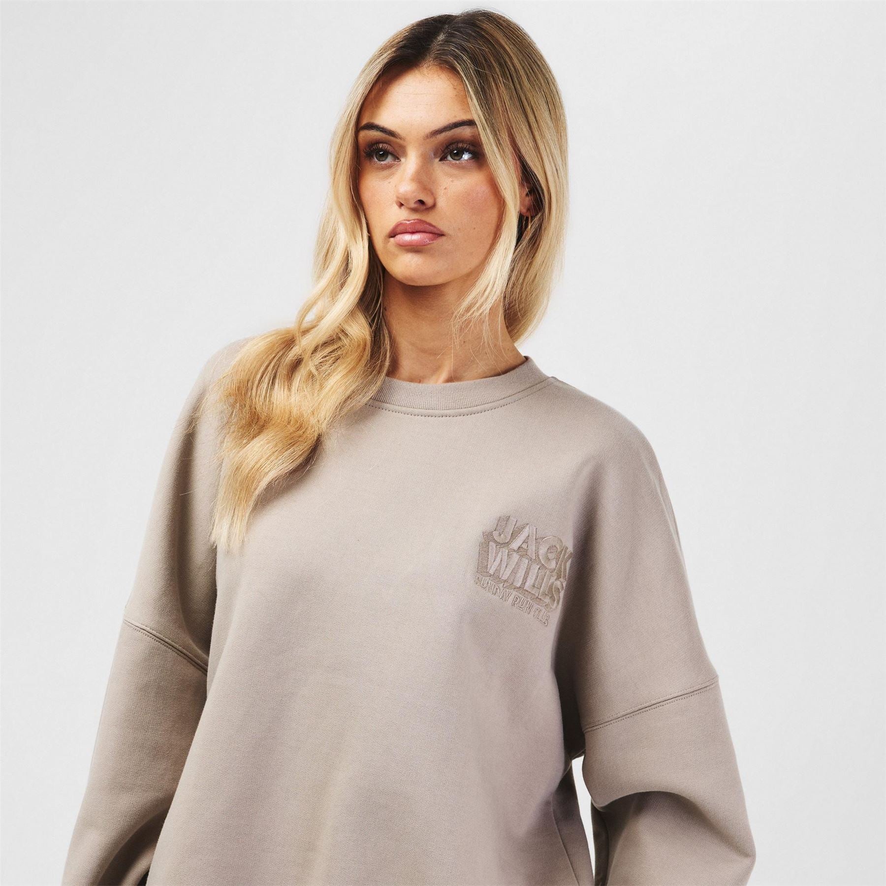 Jack Wills Oversized Drop Shoulder Long Sleeve Sweatshirt