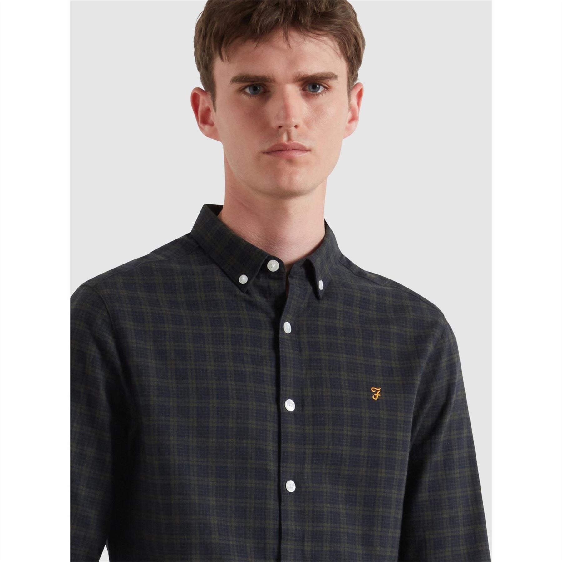 Farah Milners Check Long Sleeve Patterned Shirt