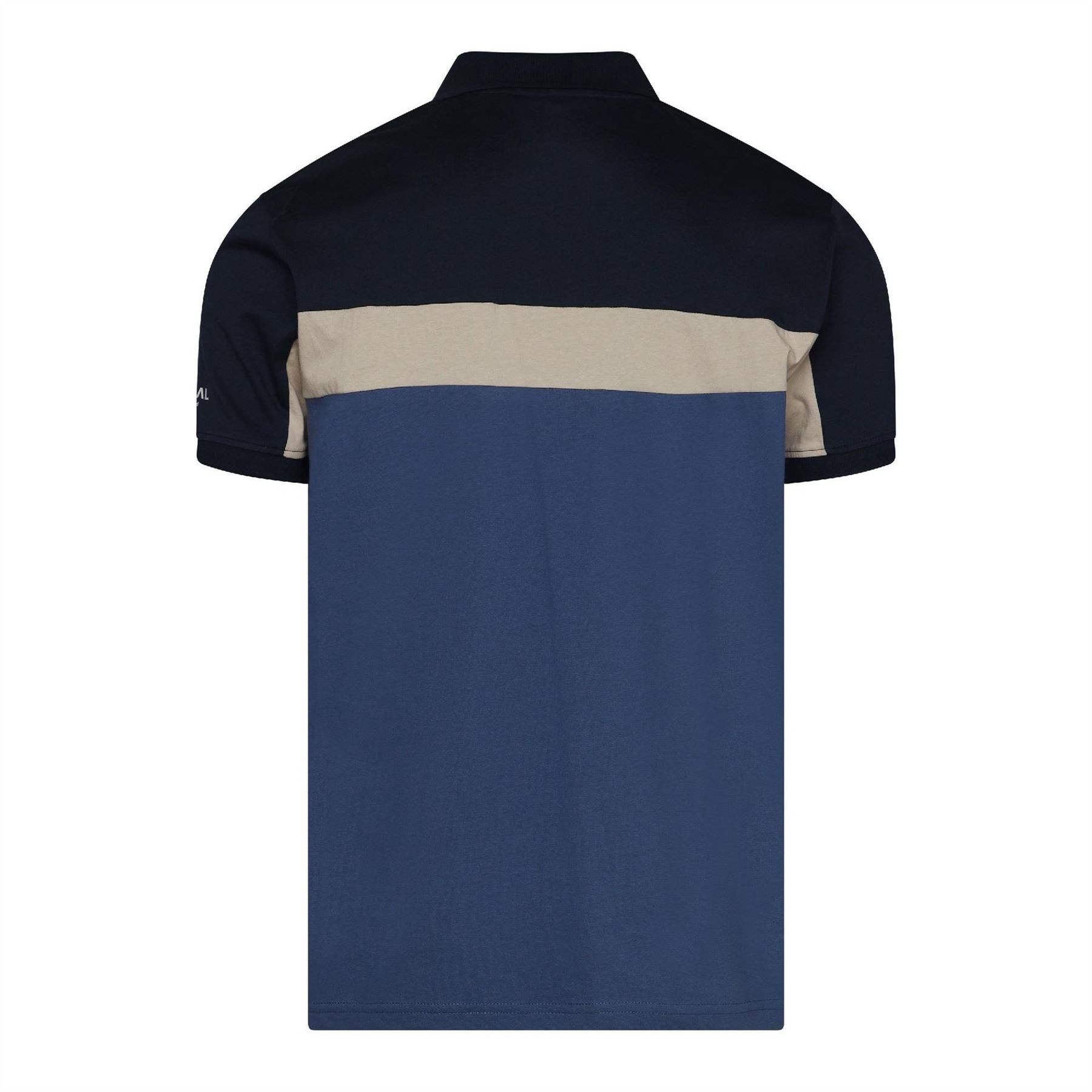 Crosshatch Castlebay Collared Zip Neck Short Sleeve Polo Shirt