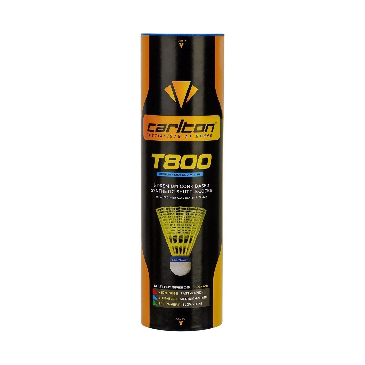 Carlton T800 Shuttlecocks 6 Pack
