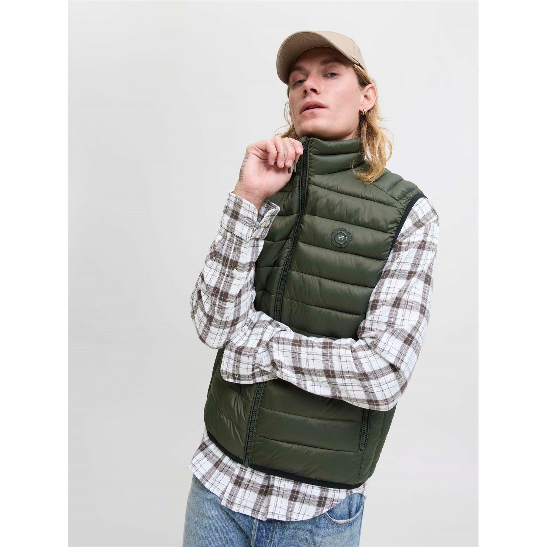 Jack and Jones Mens Bradley Puffer Gilet