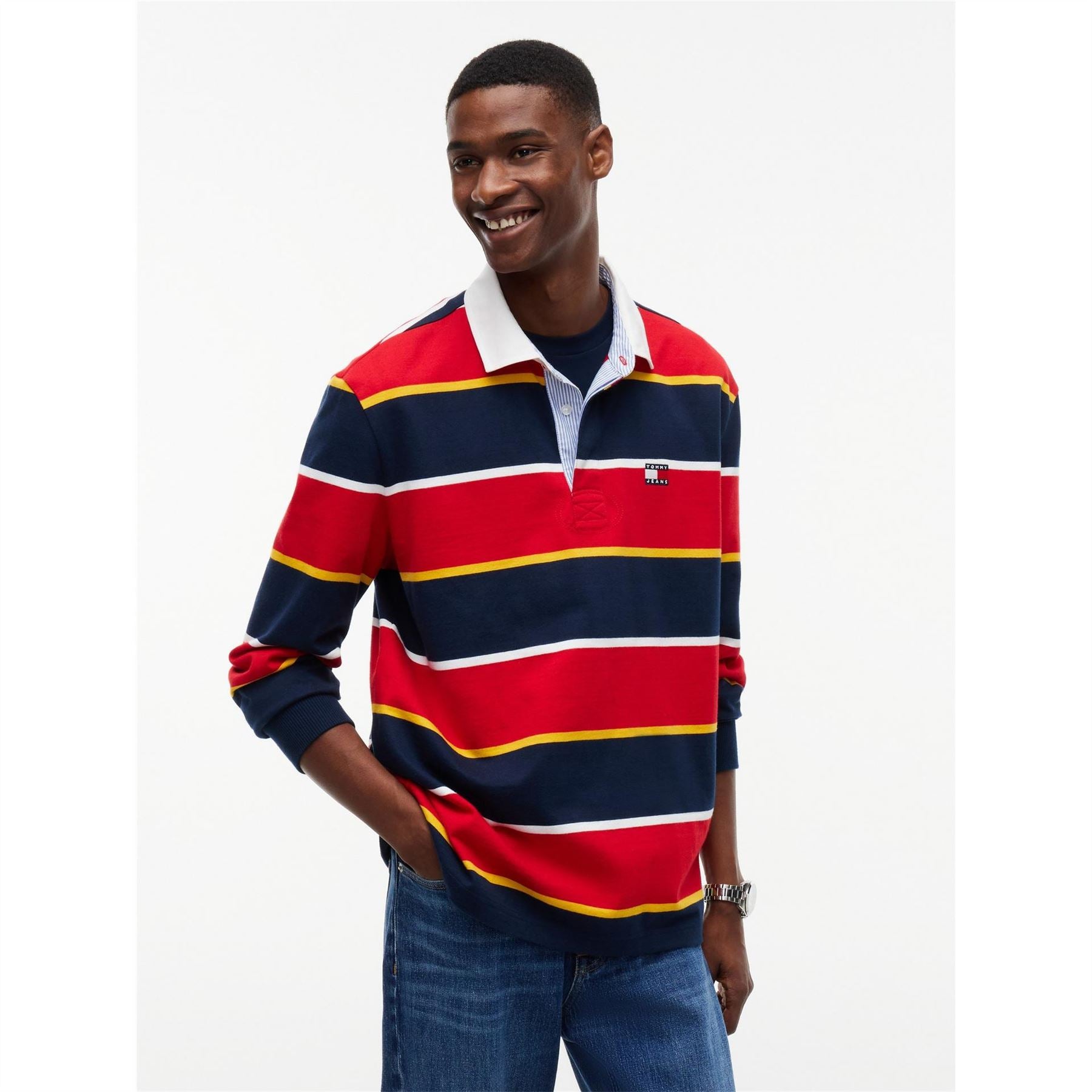 Tommy Jeans Striped Rugby