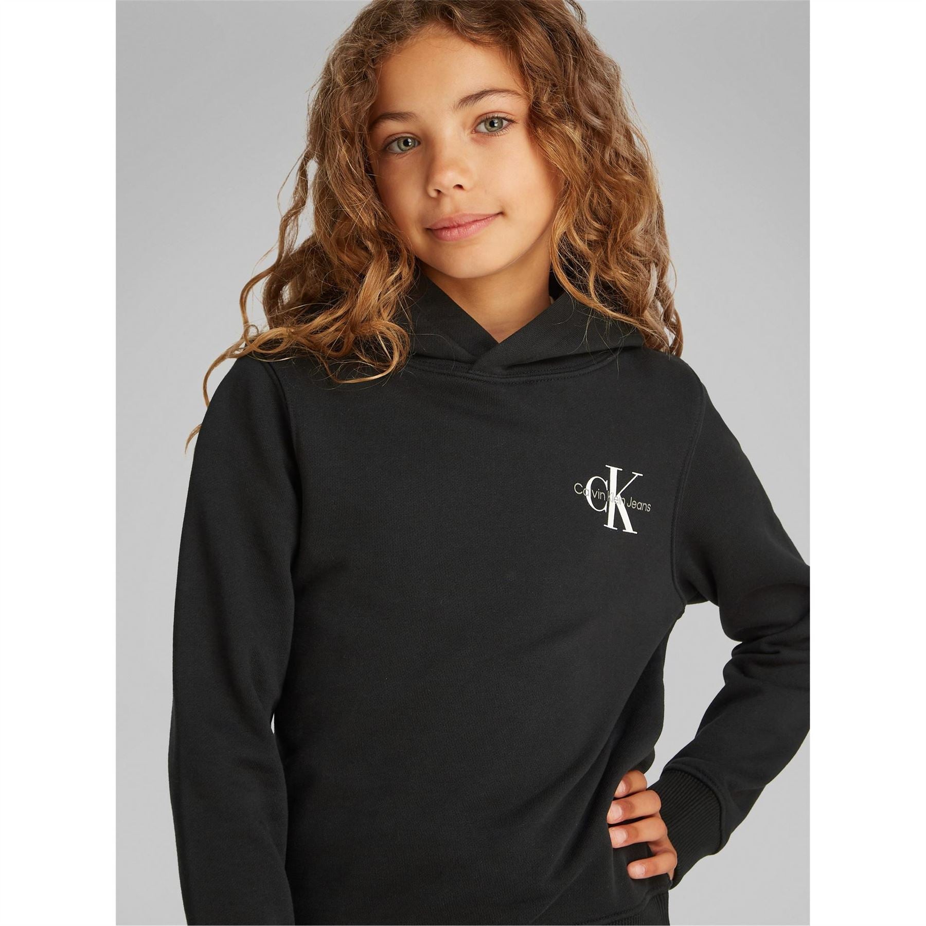 Calvin Klein Jeans Small Mono Over The Head Hoodie