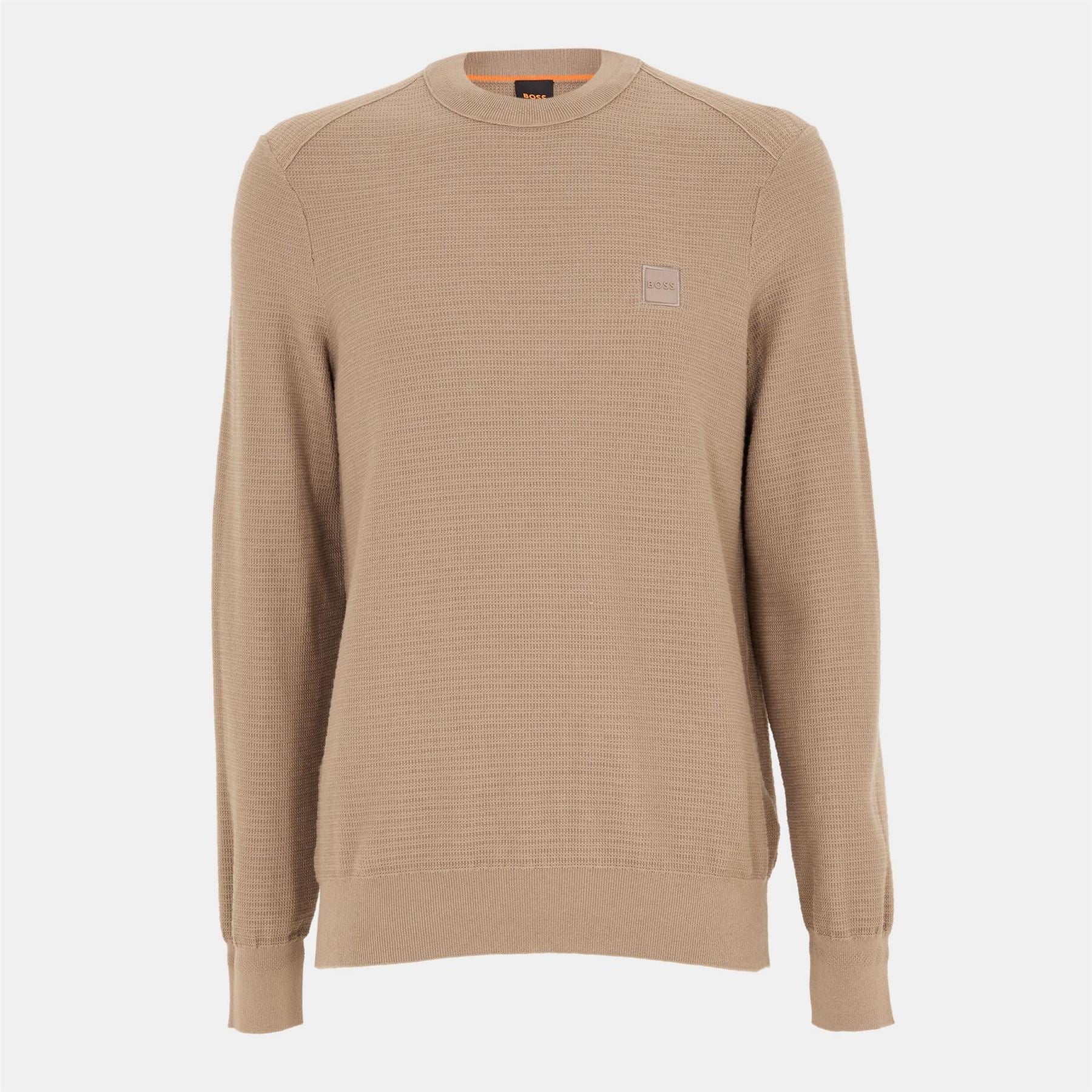 Boss BOSS ORANGE Cotton Cashmere Long Sleeve Crew Neck Jumper (Anion)